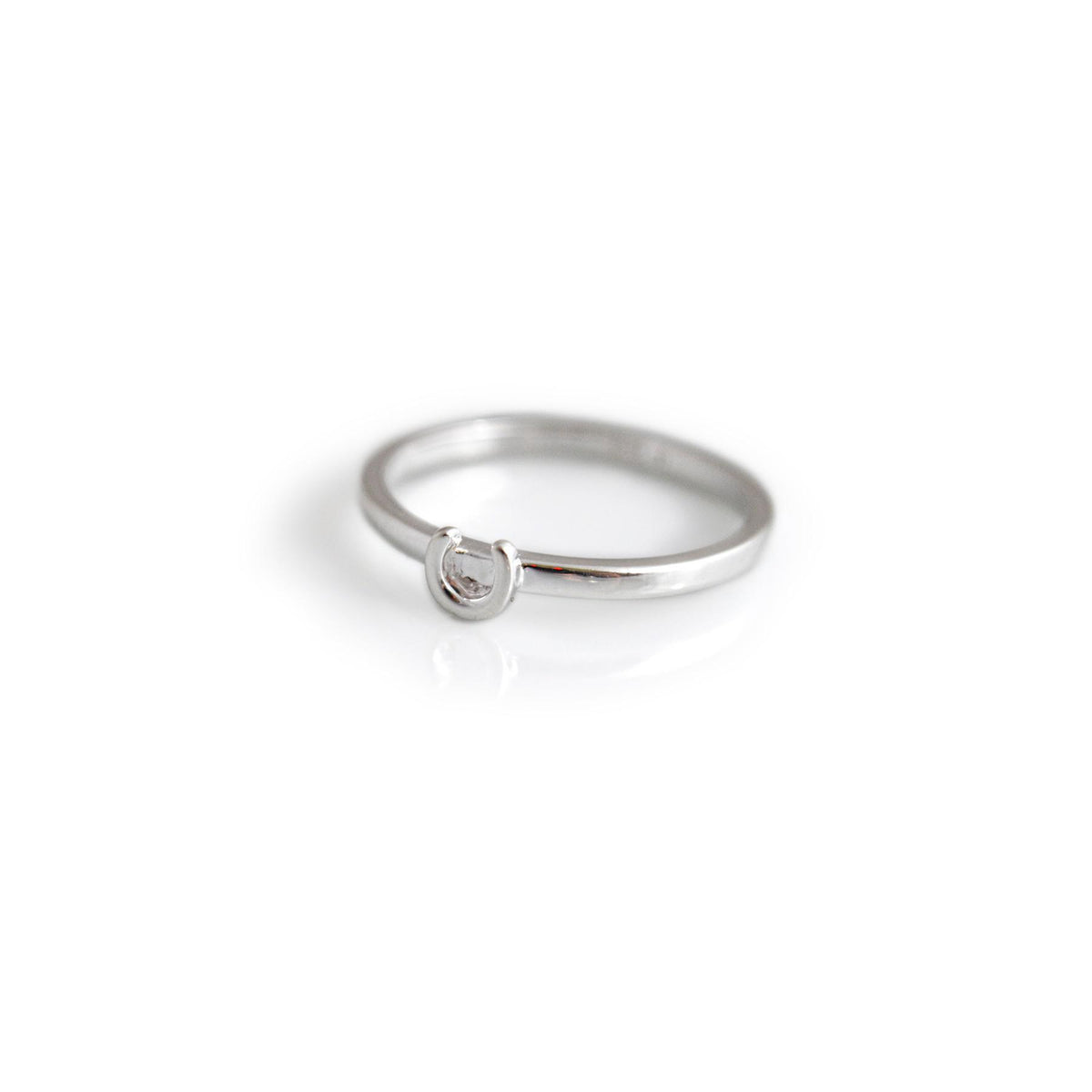 Exclusive Sterling Silver Dinky Horseshoe Stacking Ring