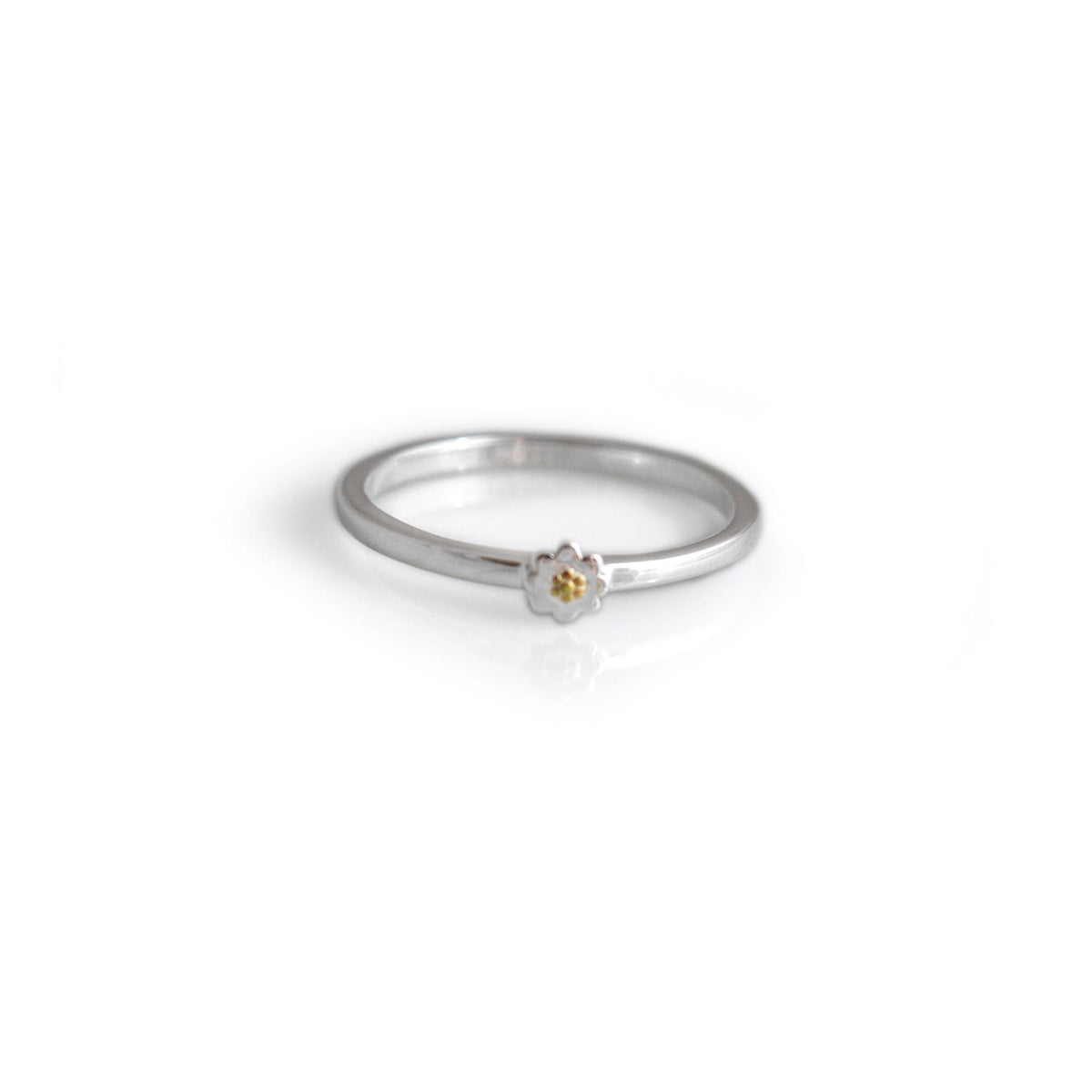 Exclusive Sterling Silver Dinky Daisy Stacking Ring