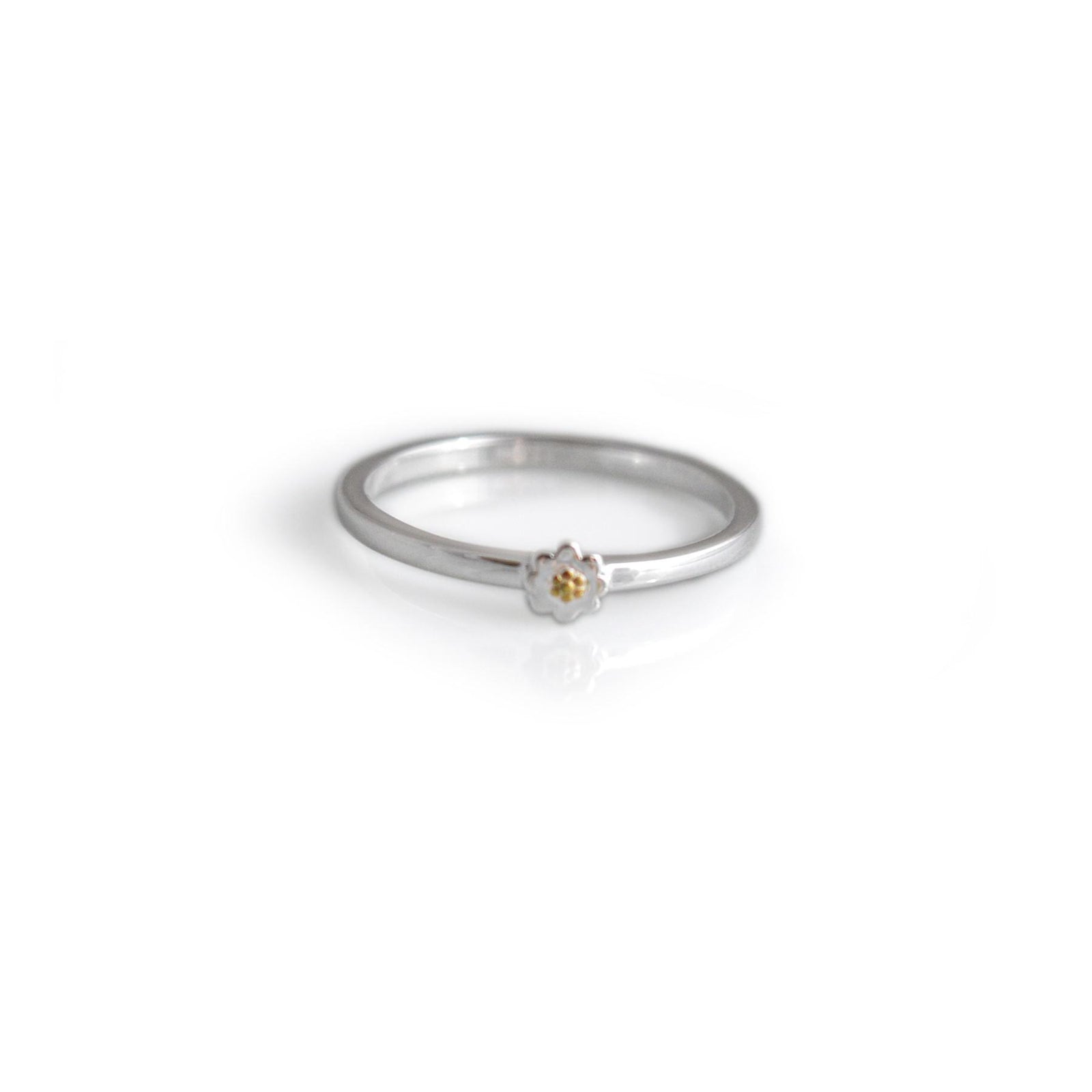 Exclusive Sterling Silver Dinky Daisy Stacking Ring