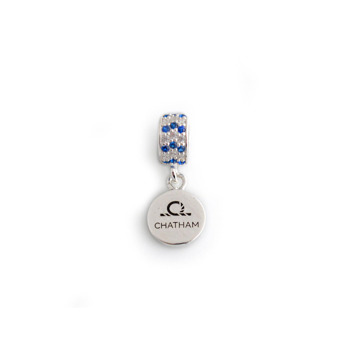 Exclusive Sterling Silver &amp; CZ Chatham Roller Charm