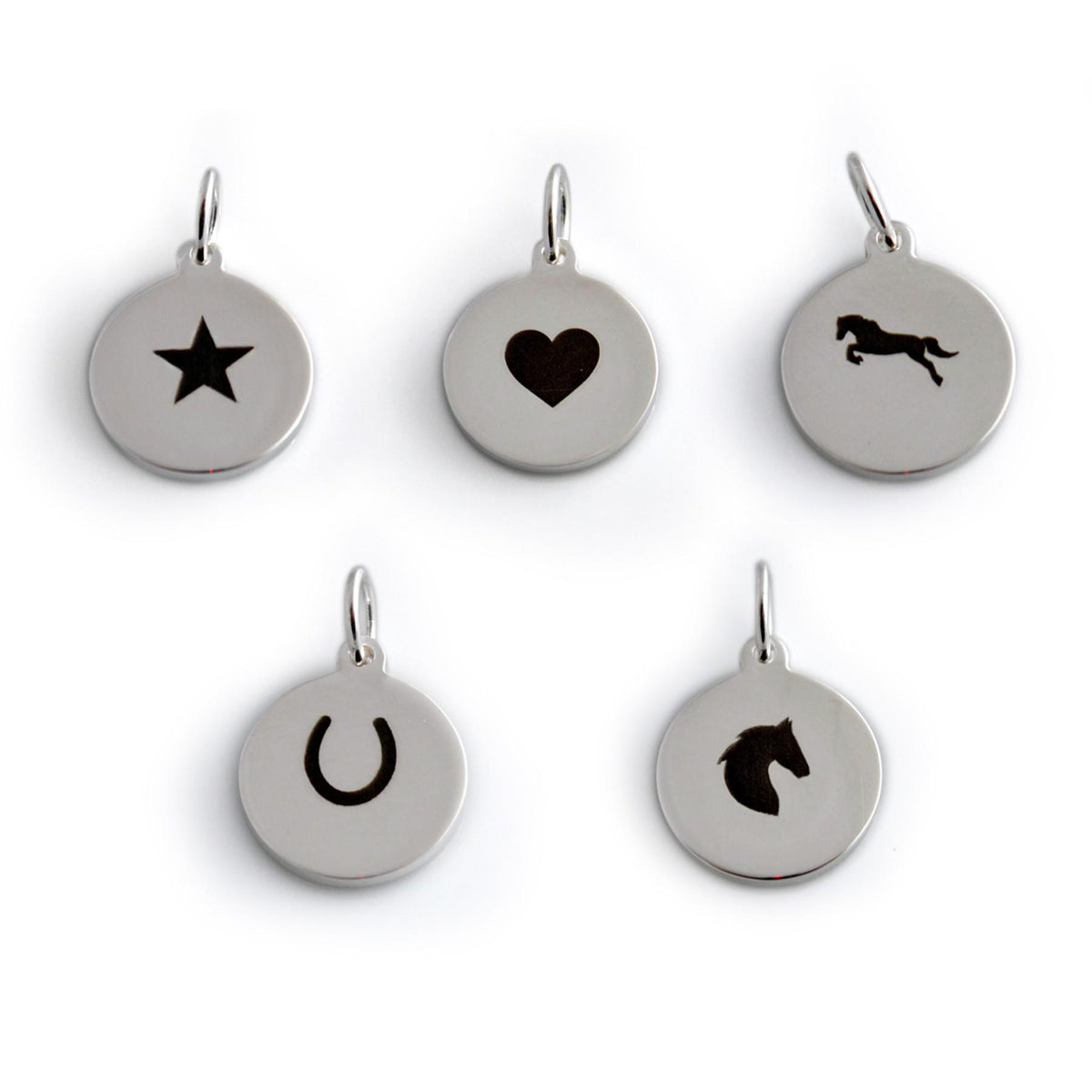 Sterling Silver Personalised Disc With Star