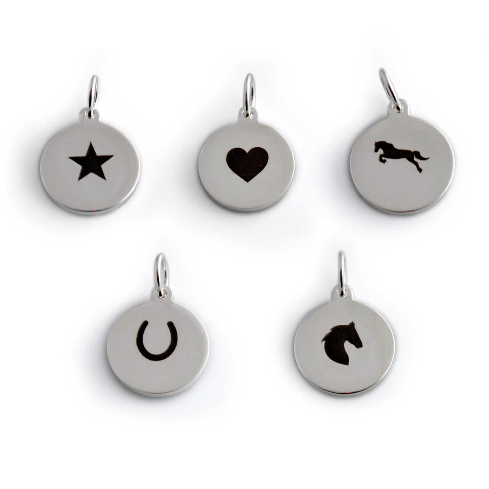 Sterling Silver Personalised Disc With Star