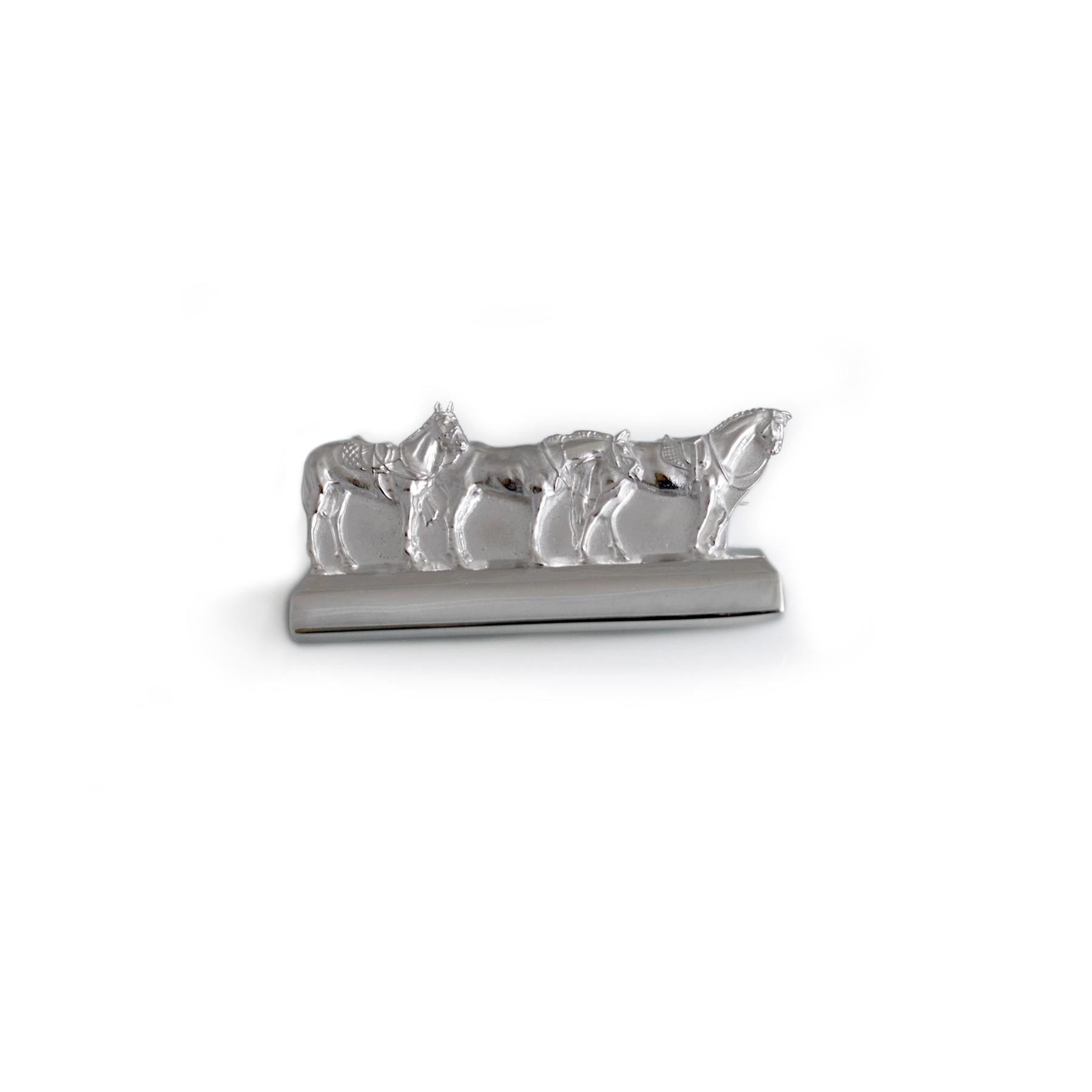 Exclusive Sterling Silver Badminton Horse Trials Trophy Brooch