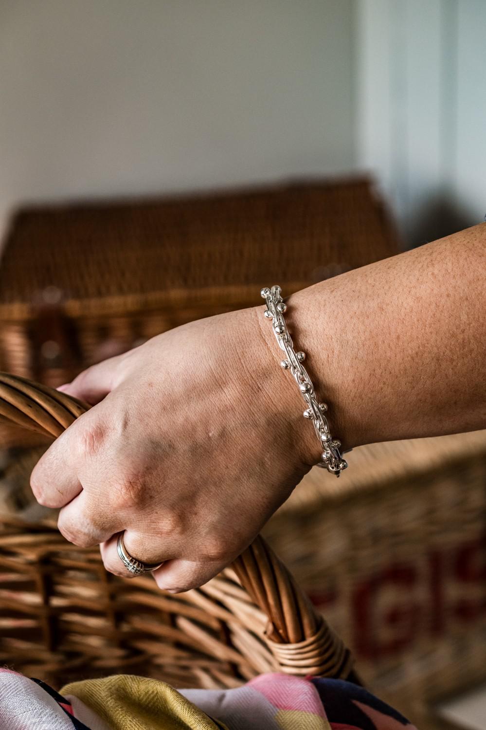 Sterling Silver Bobbly Bracelet