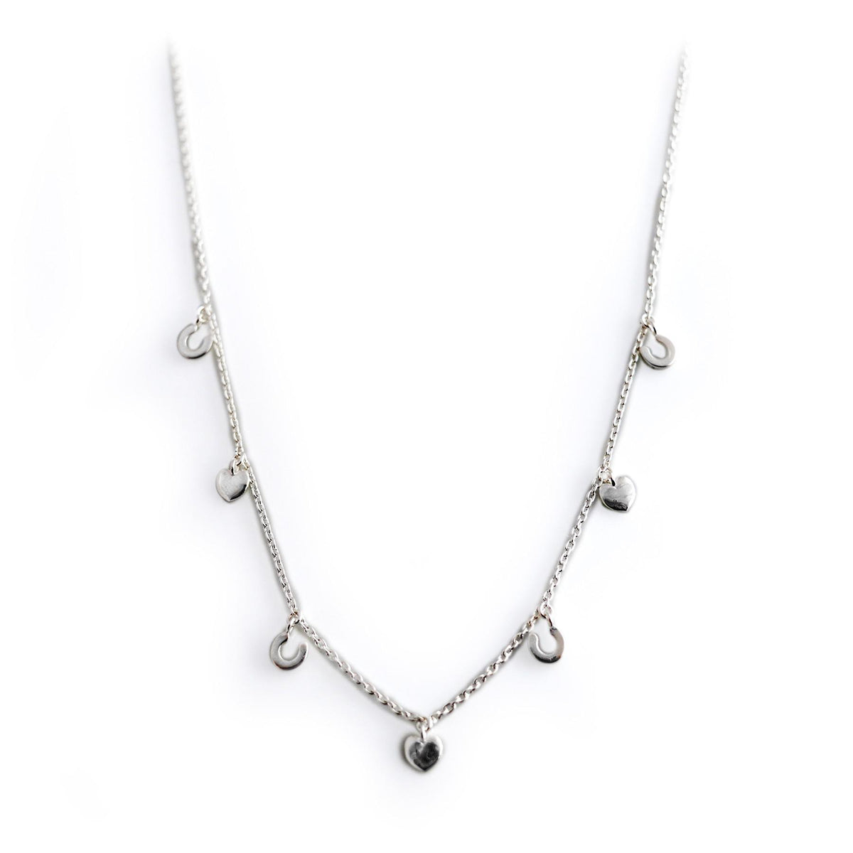 Exclusive Hearts &amp; Horseshoes Dinky Necklace