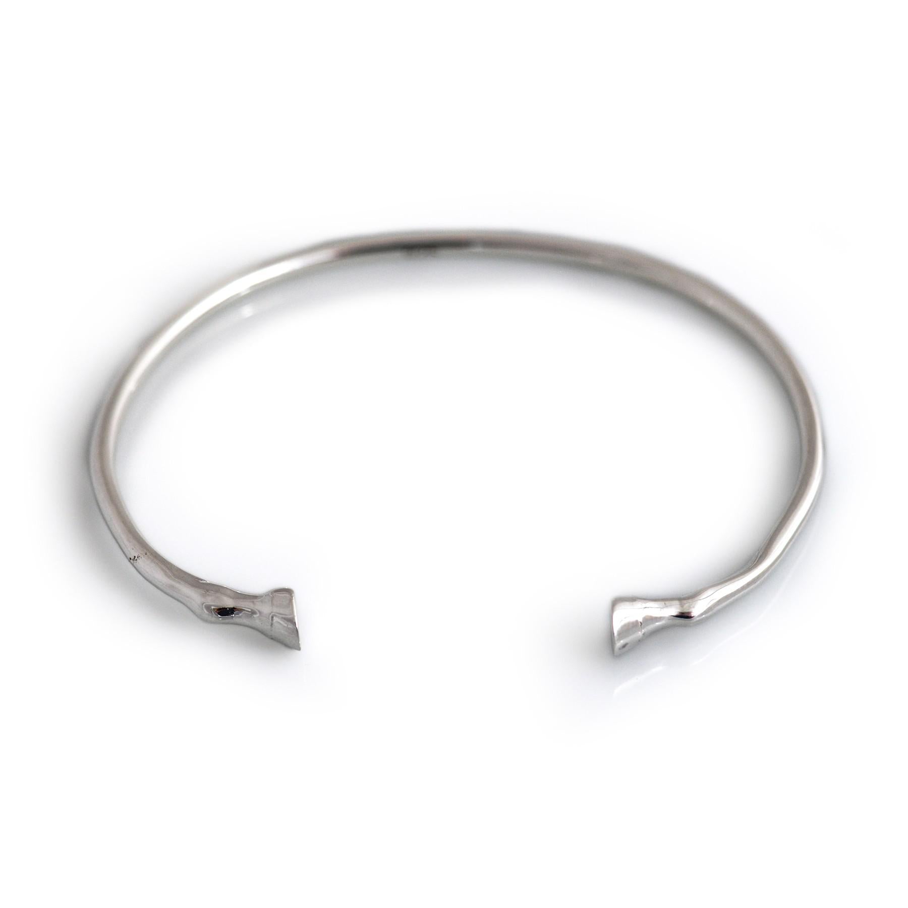 Exclusive Sterling Silver Hoof Cuff Bangle