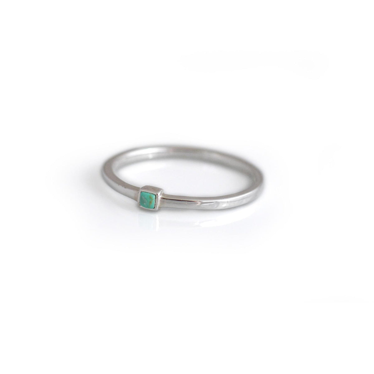 Sterling Silver & Turquoise Ring Dinky Stacking Ring