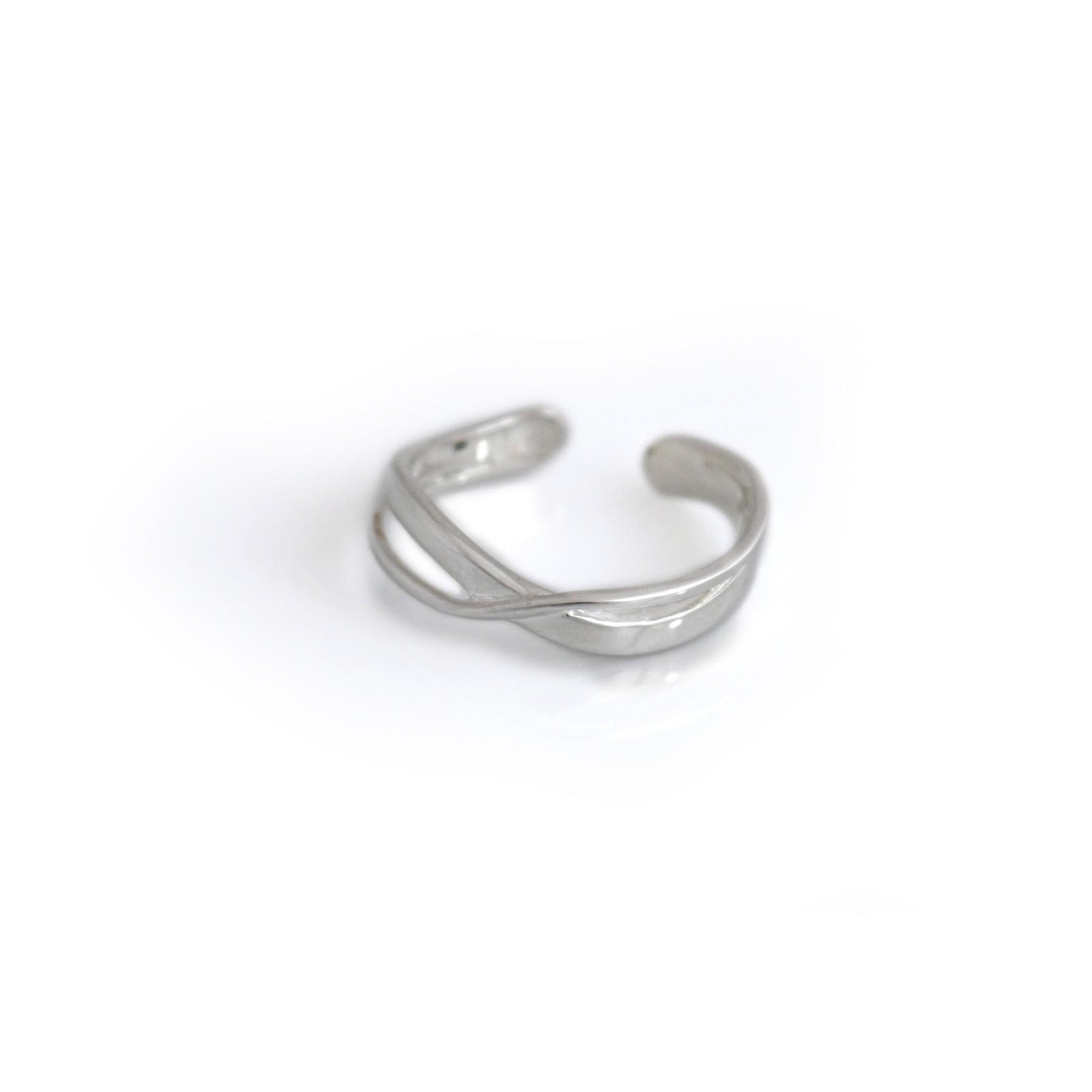 Sterling Silver Open Twist Ring