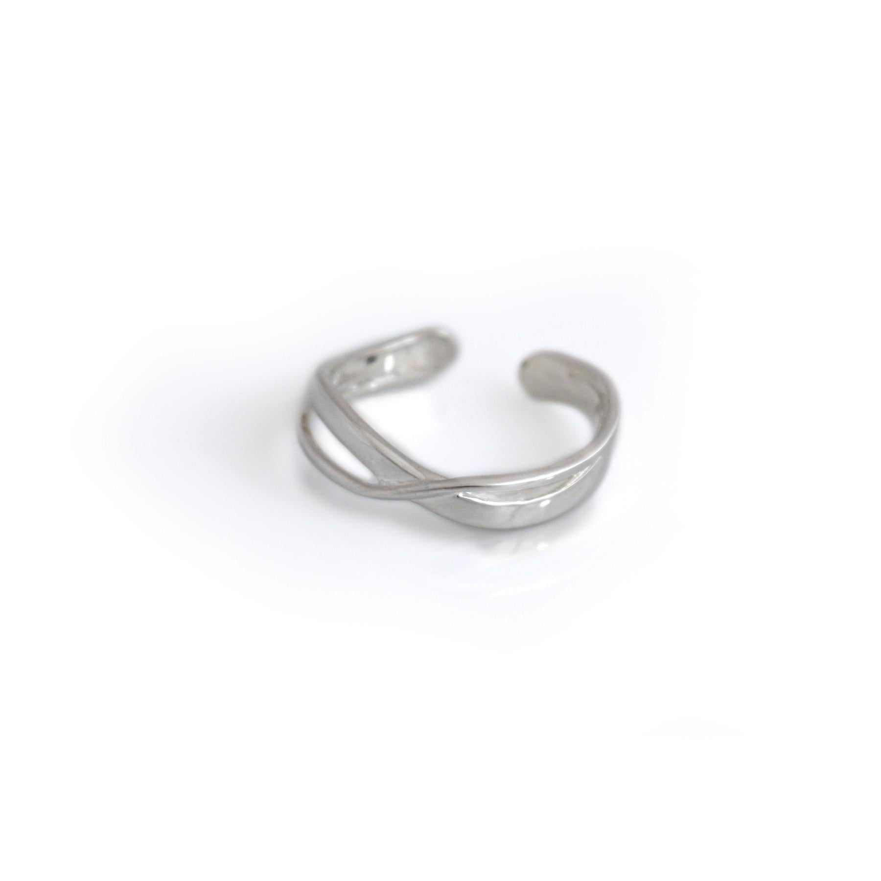 Sterling Silver Open Twist Ring