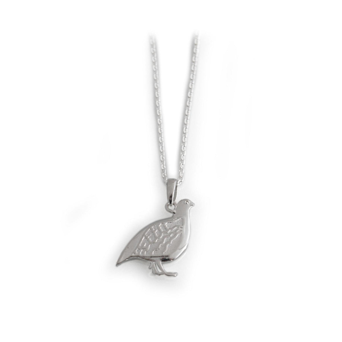 Exclusive Sterling Silver Partridge Necklace