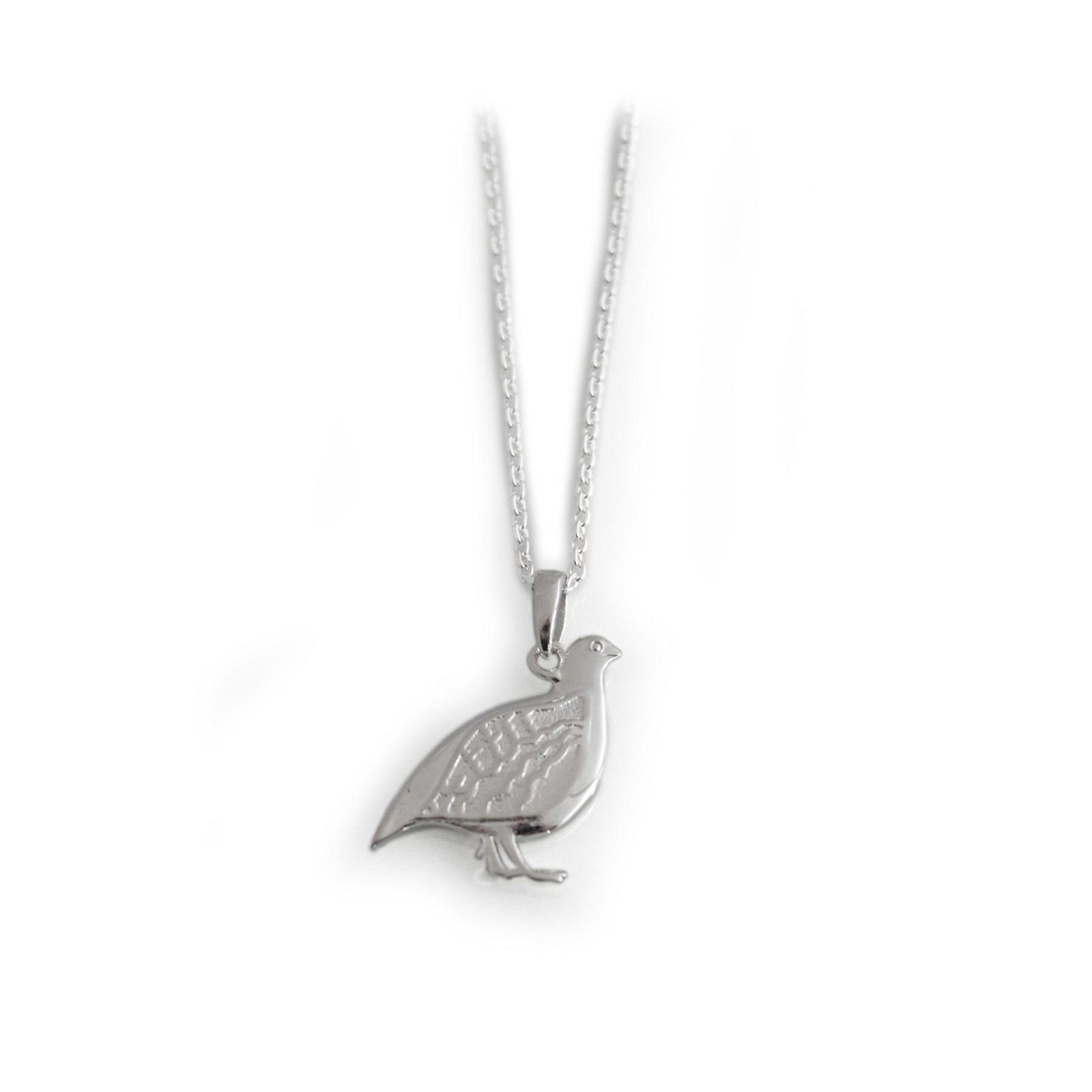 Exclusive Sterling Silver Partridge Necklace