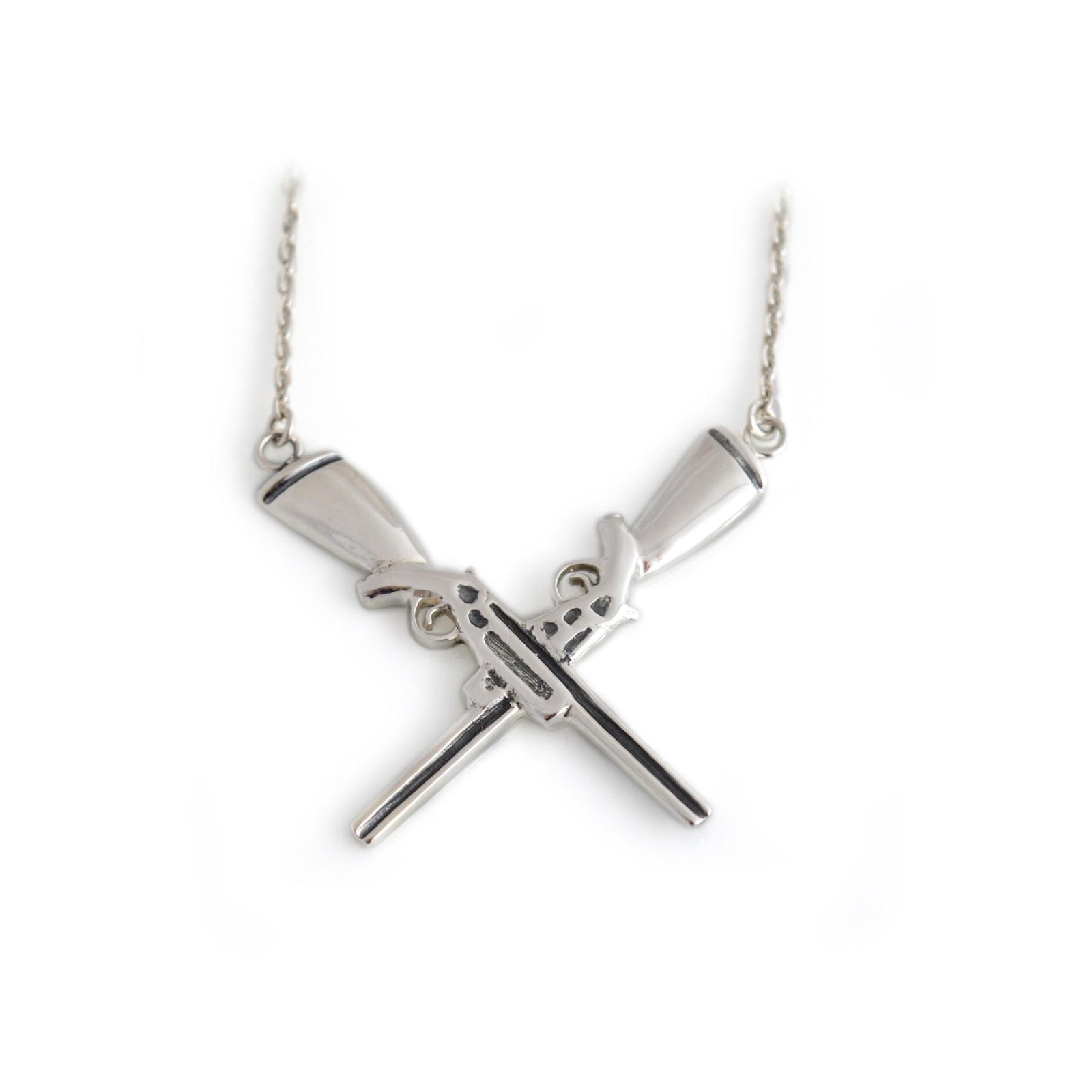 Exclusive Sterling Silver Abbey Ling Shotgun Necklace