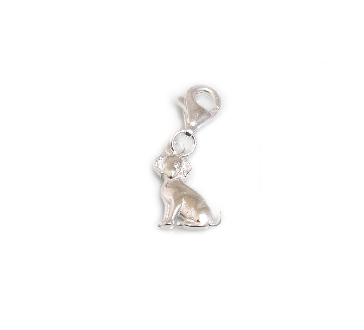 Exclusive Sterling Silver Clip On Dog Charm