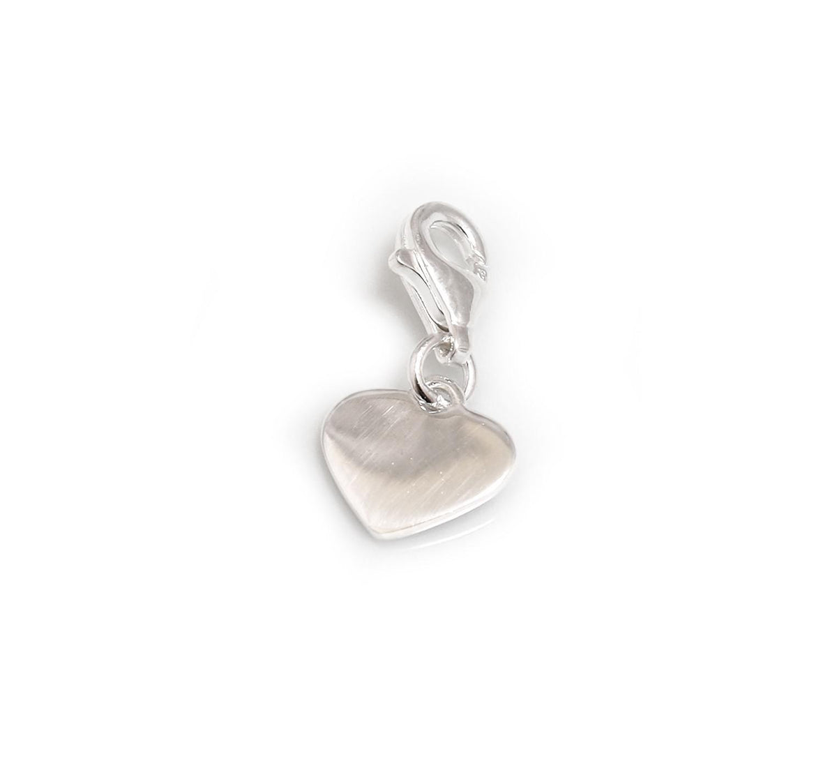 Exclusive Sterling Silver Clip On Heart Charm