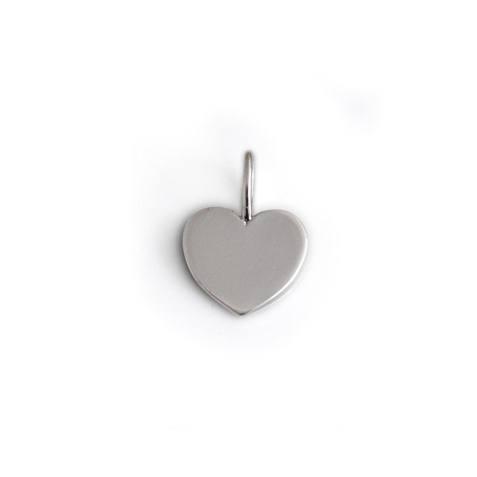 Sterling Silver Engravable Heart Charm
