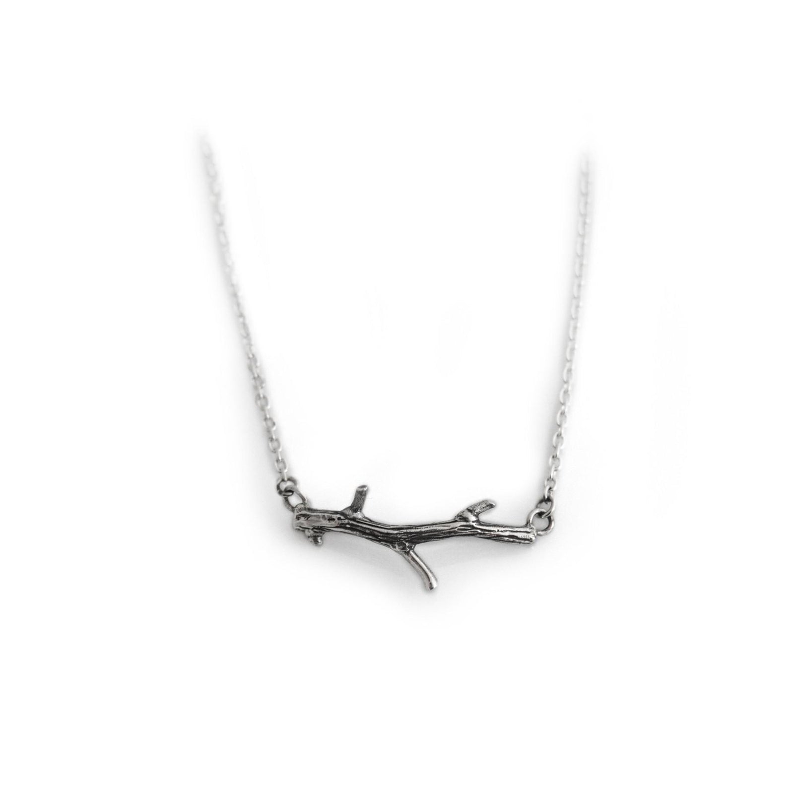 Exclusive Sterling Silver Twig Necklace