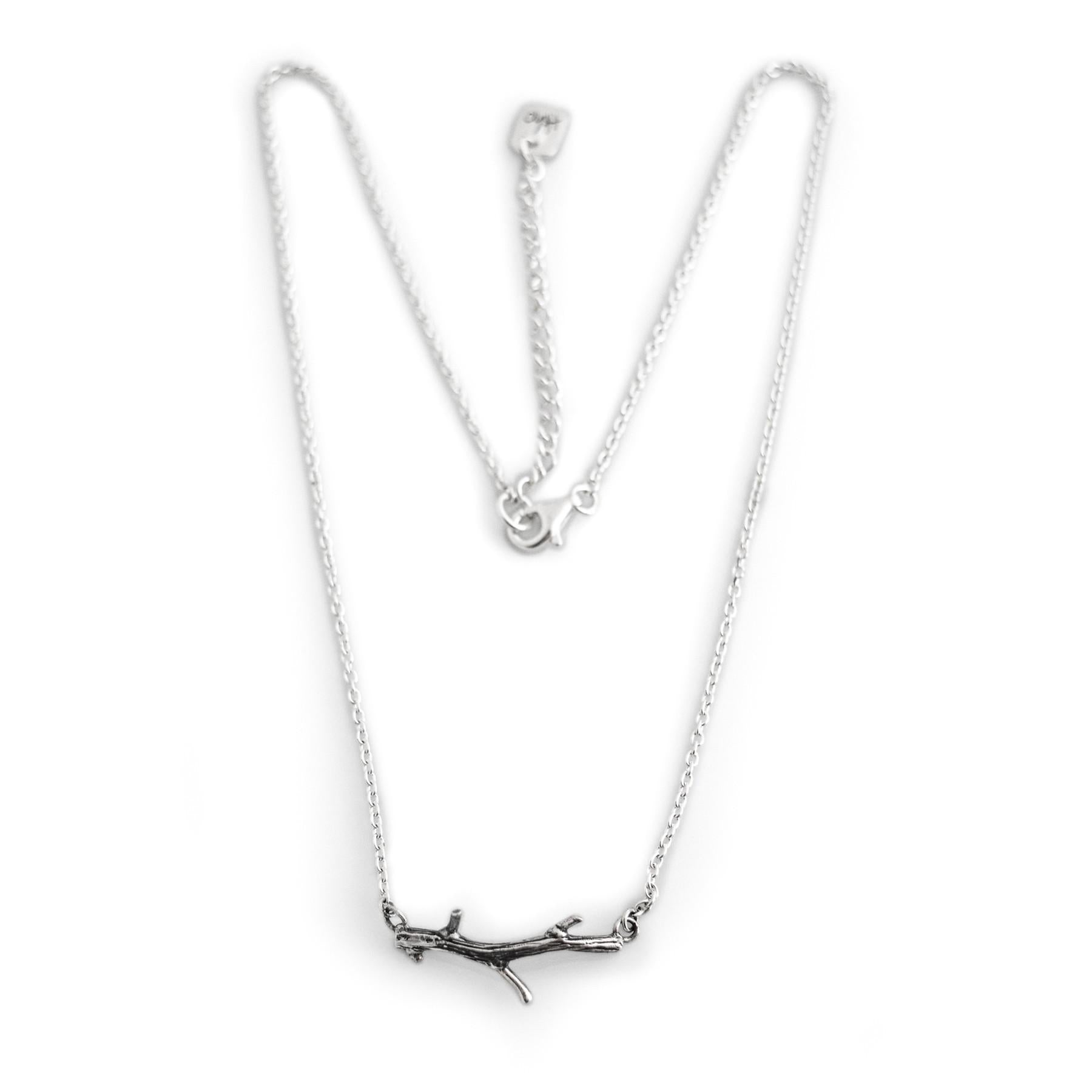 Exclusive Sterling Silver Twig Necklace
