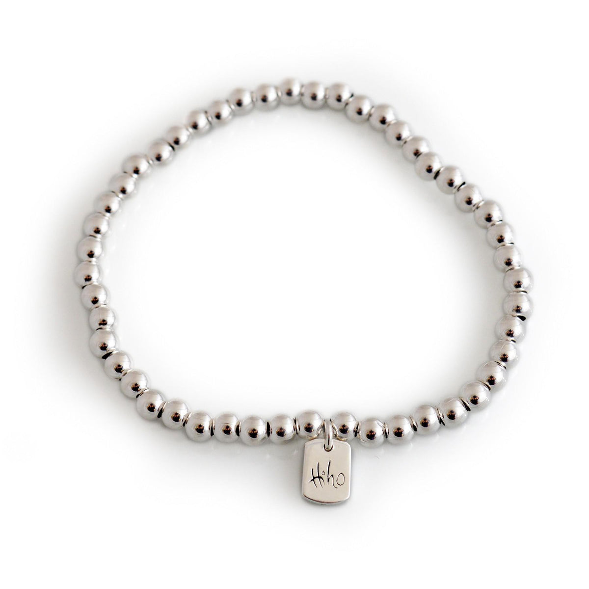 Sterling Silver Rounded Bead Bracelet