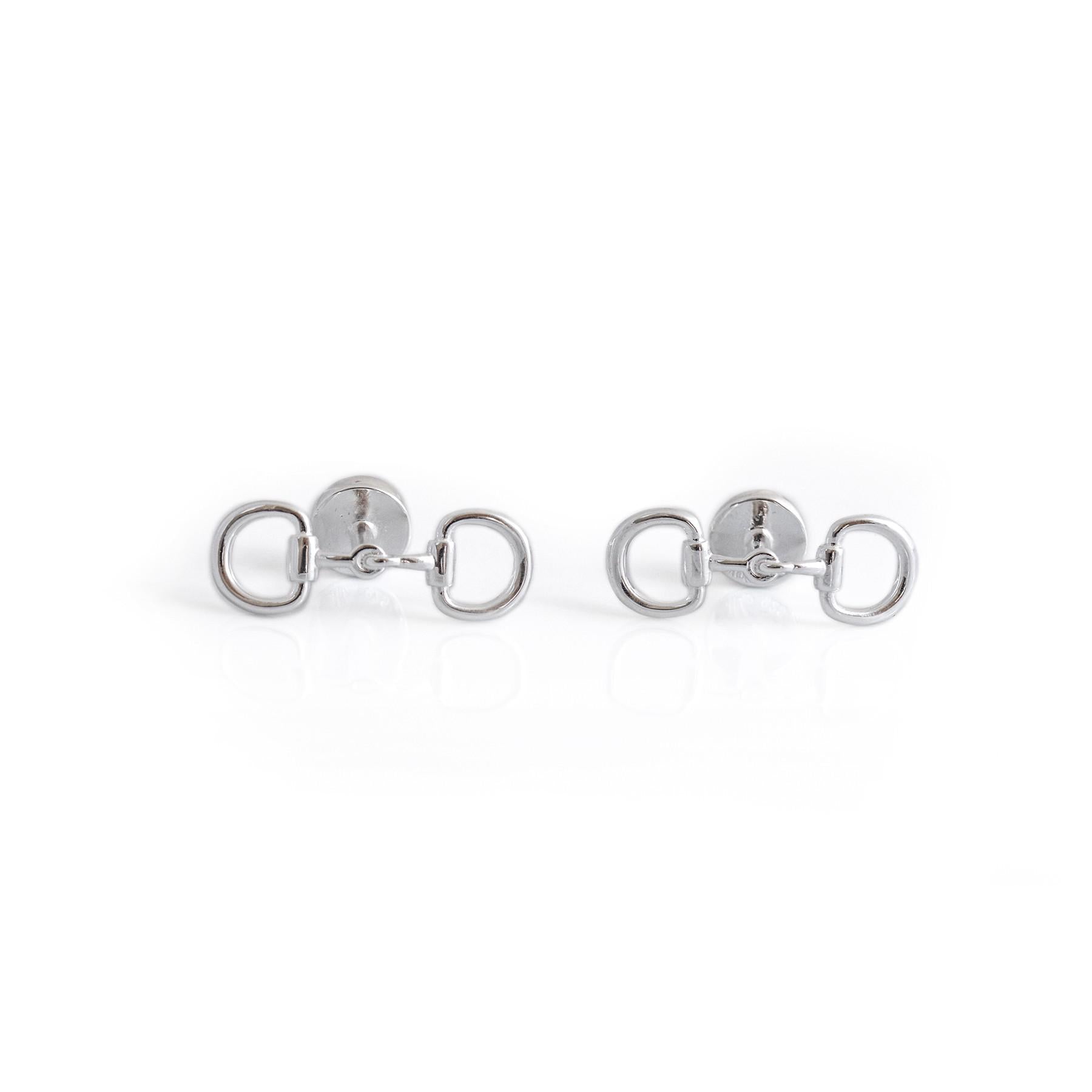 Exclusive Sterling Silver Snaffle Cufflinks