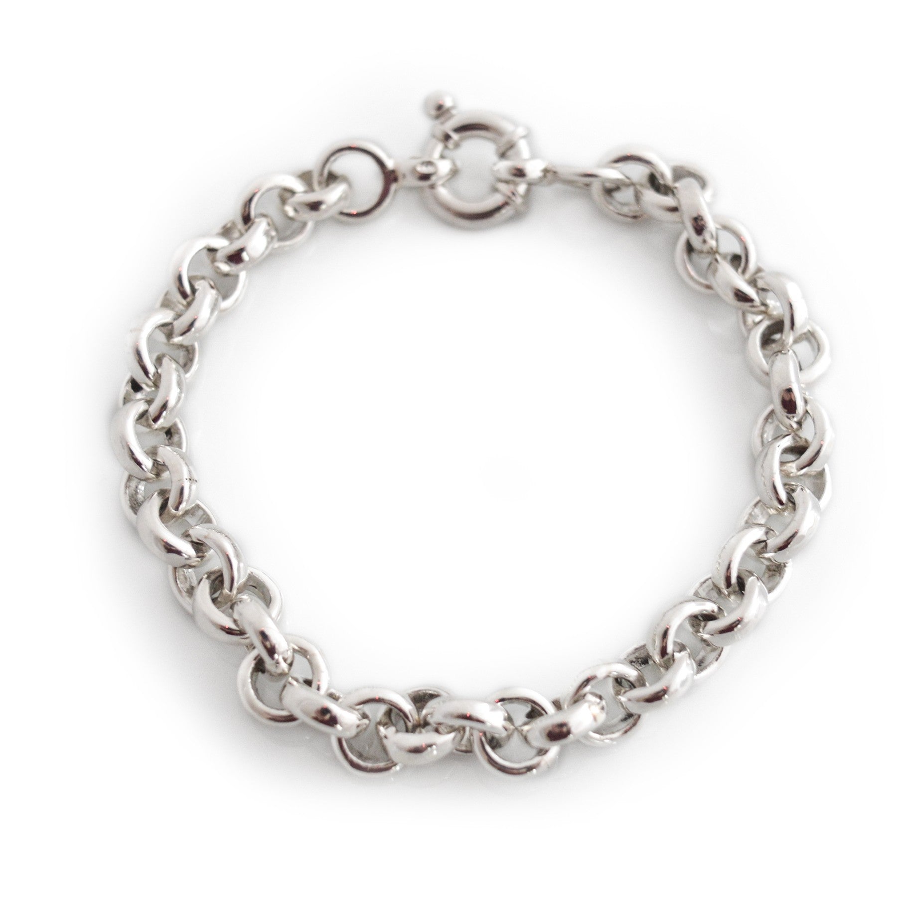 Sterling Silver Classic Belcher Chain Bracelet