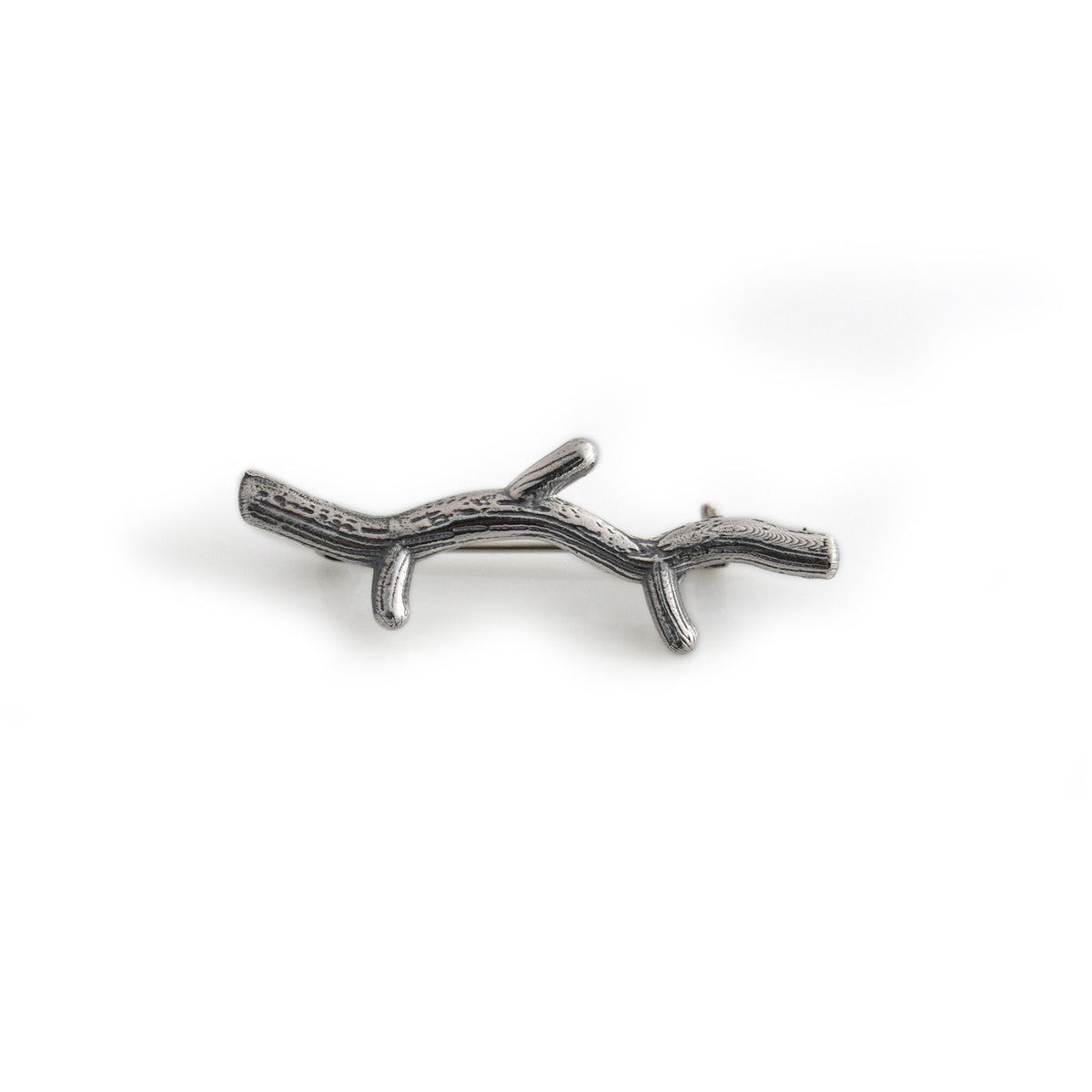 Exclusive Sterling Silver Twig Stock Pin/Brooch