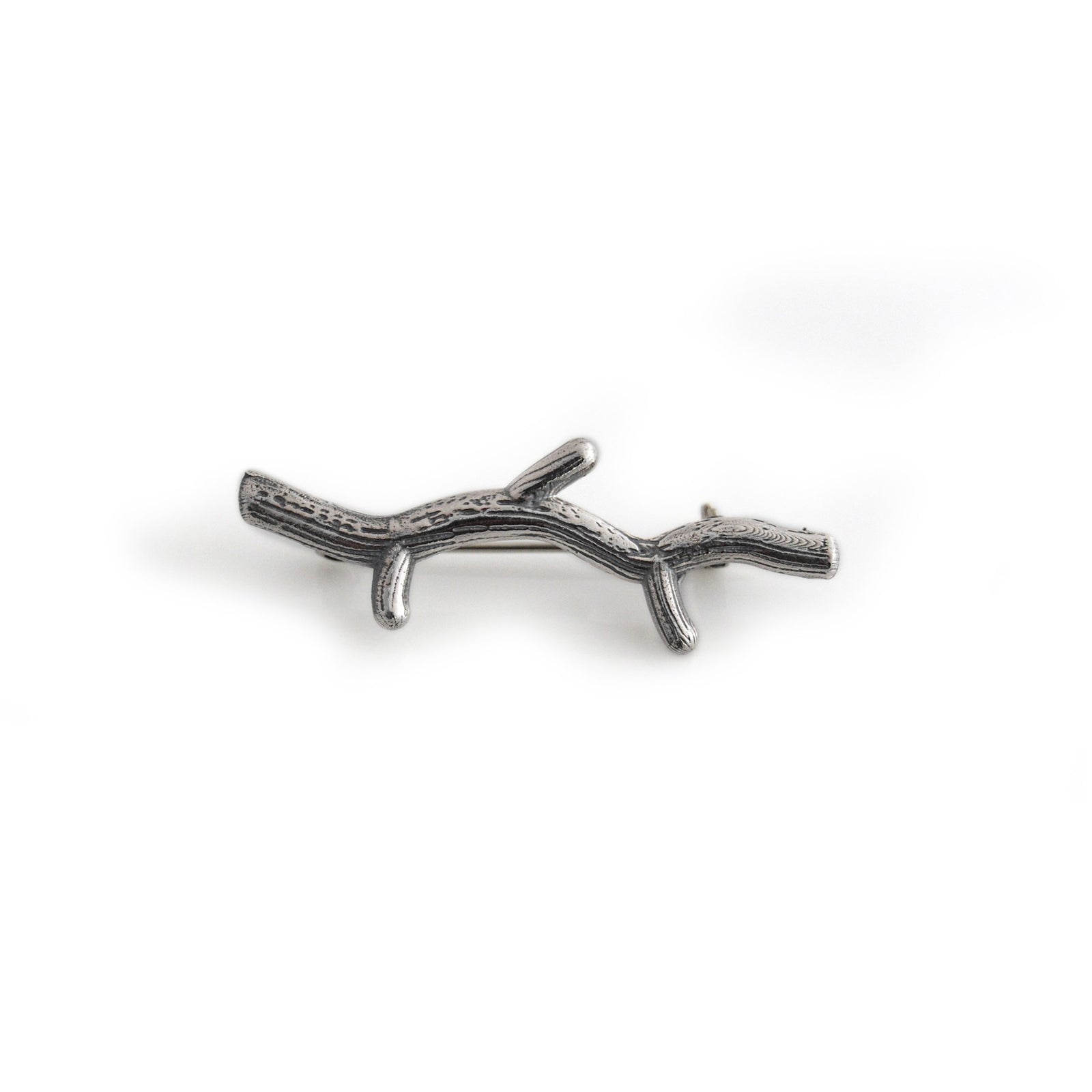 Exclusive Sterling Silver Twig Stock Pin/Brooch