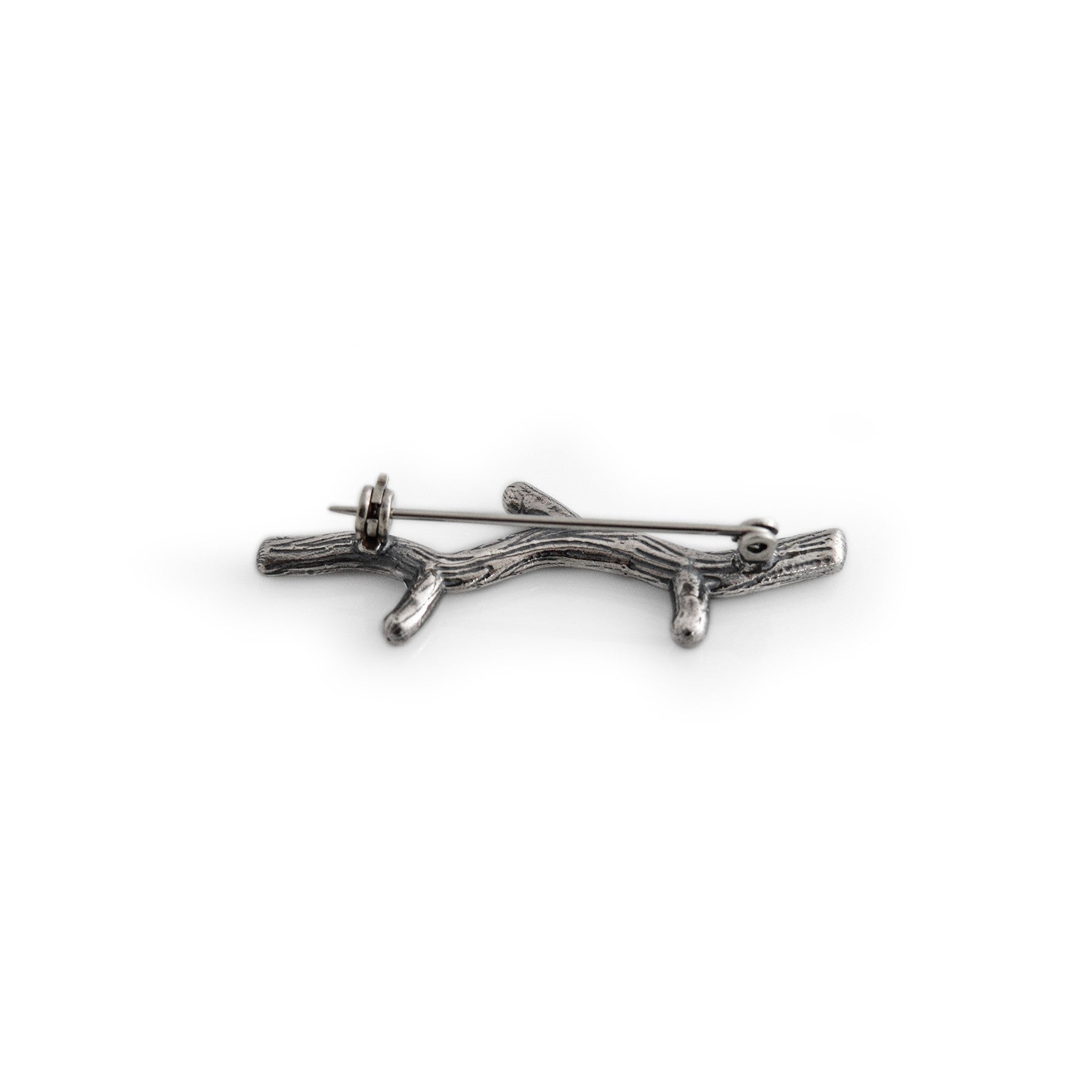 Exclusive Sterling Silver Twig Stock Pin/Brooch
