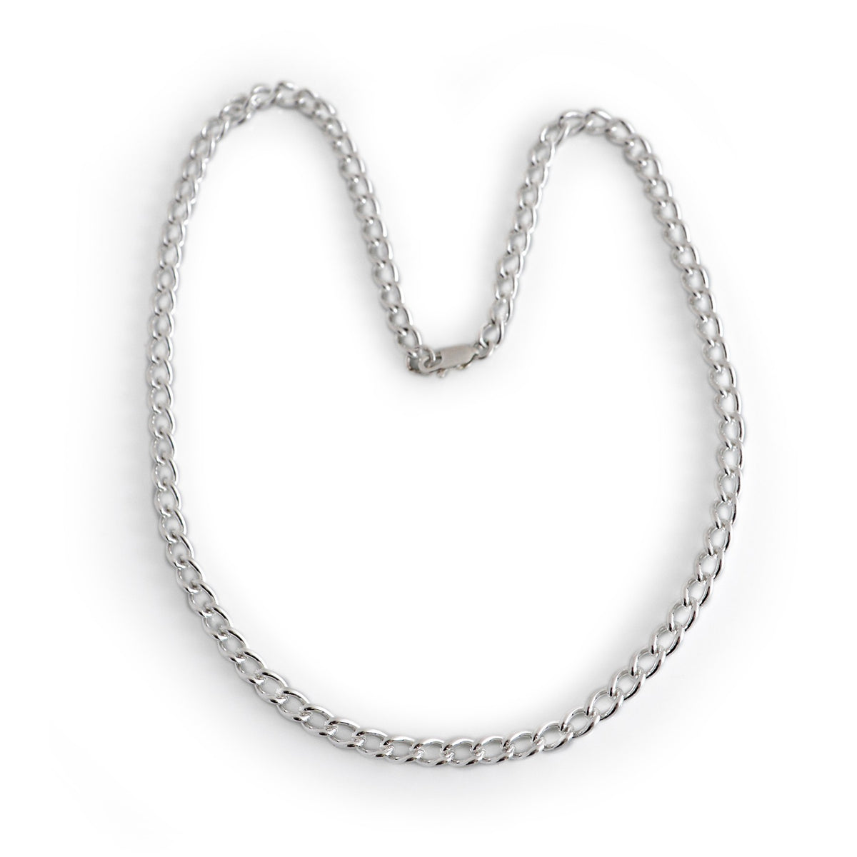 Sterling Silver Open Curb Chain Necklace
