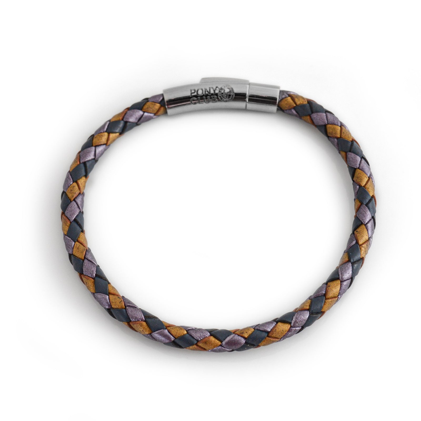 Exclusive Pony Club Leather Bolo Bracelet With Stainless Steel Clasp