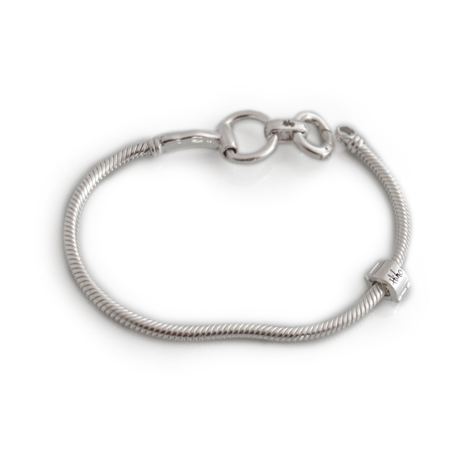 Exclusive Sterling Silver Foxtail Snaffle Bracelet