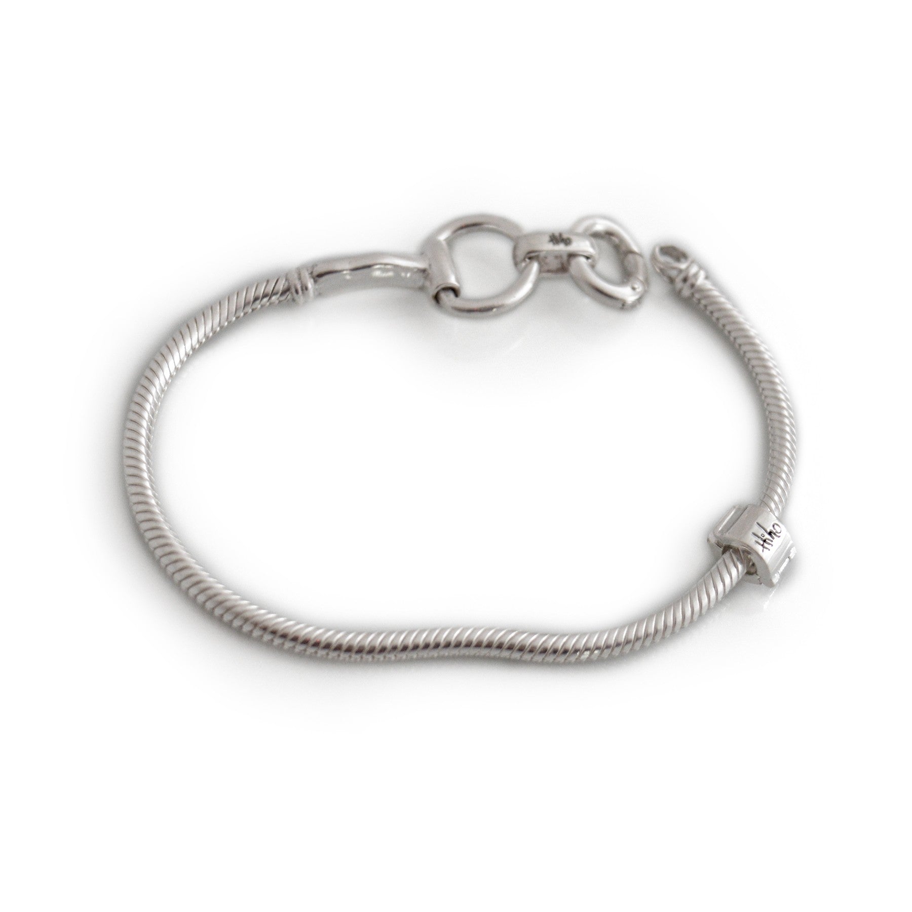 Exclusive Sterling Silver Foxtail Snaffle Bracelet