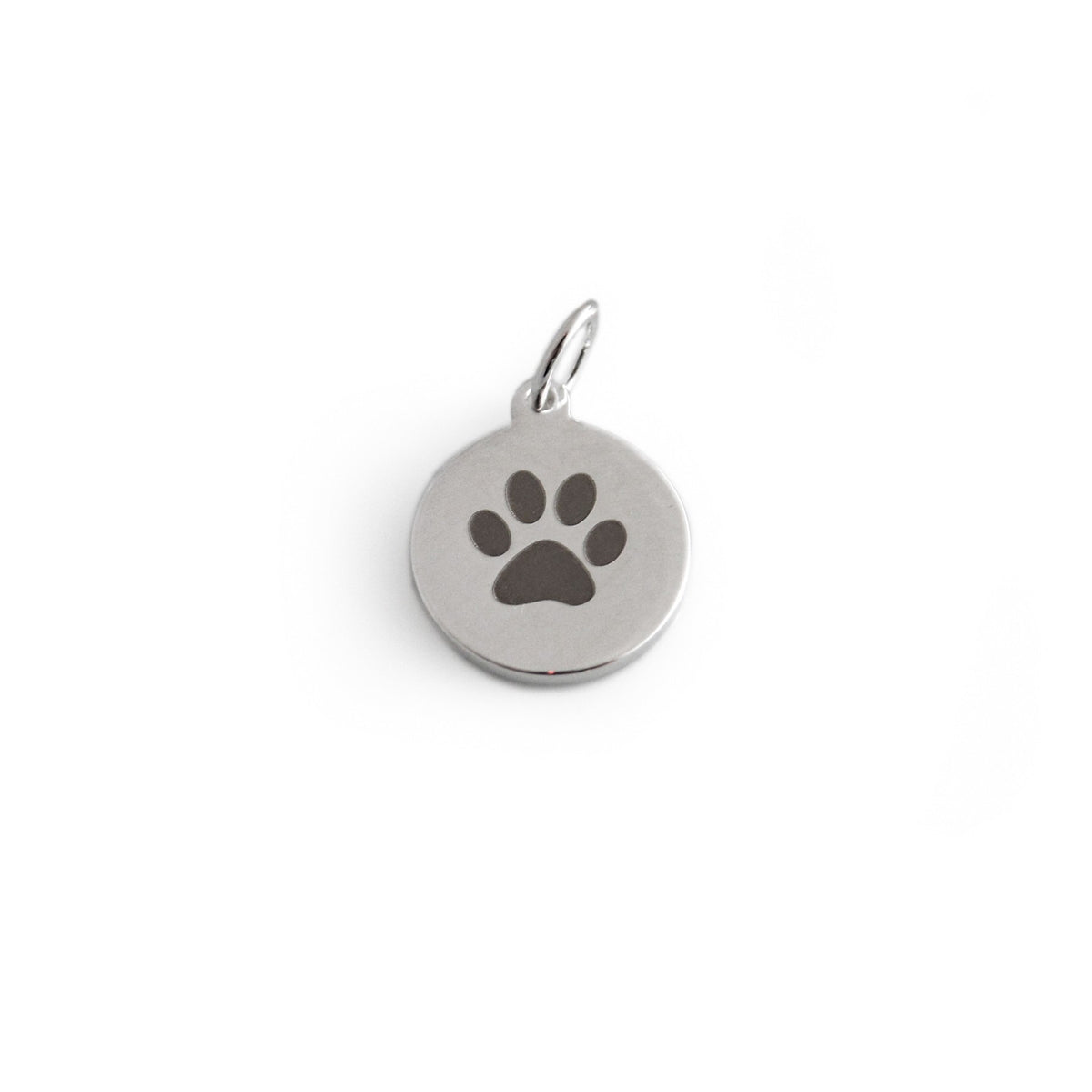 Sterling Silver  Paw Print Charm