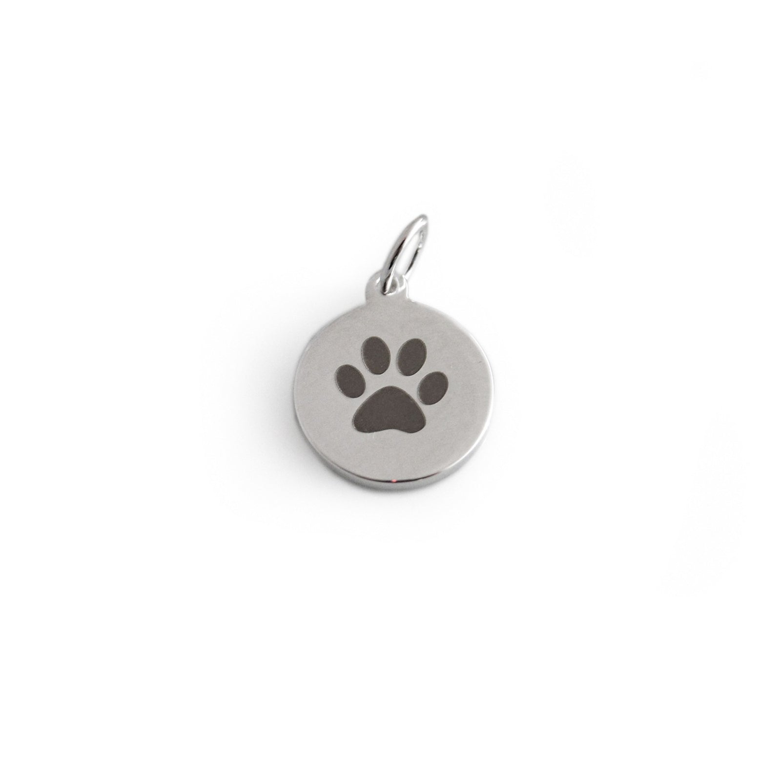 Sterling Silver  Paw Print Charm