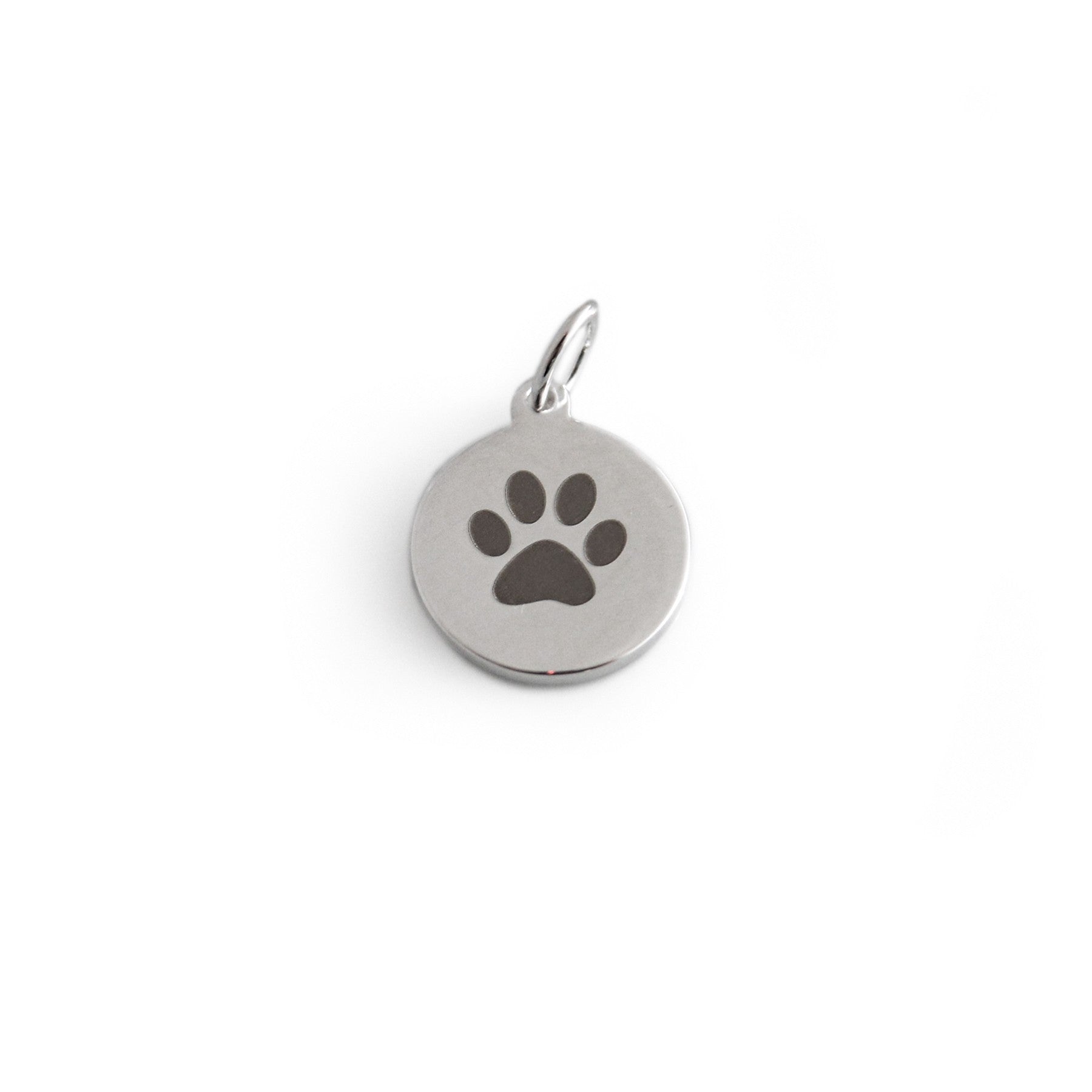 Sterling Silver  Paw Print Charm