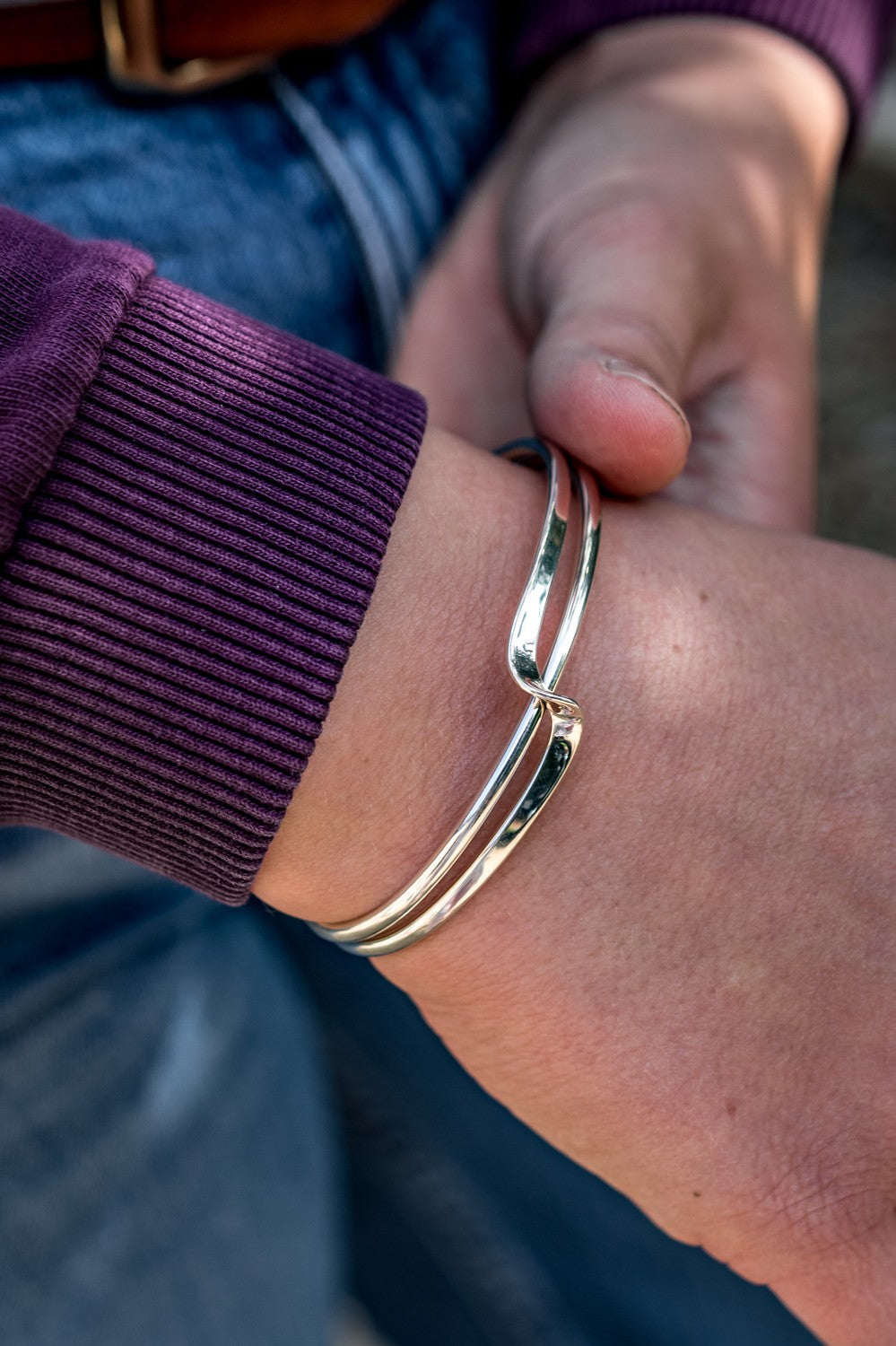 Sterling Silver Twisted Cuff Bracelet
