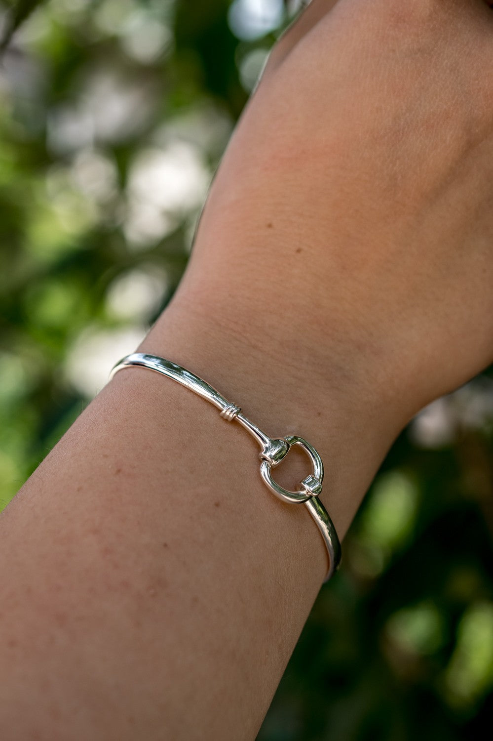 Exclusive Sterling Silver Snaffle Clip Bracelet