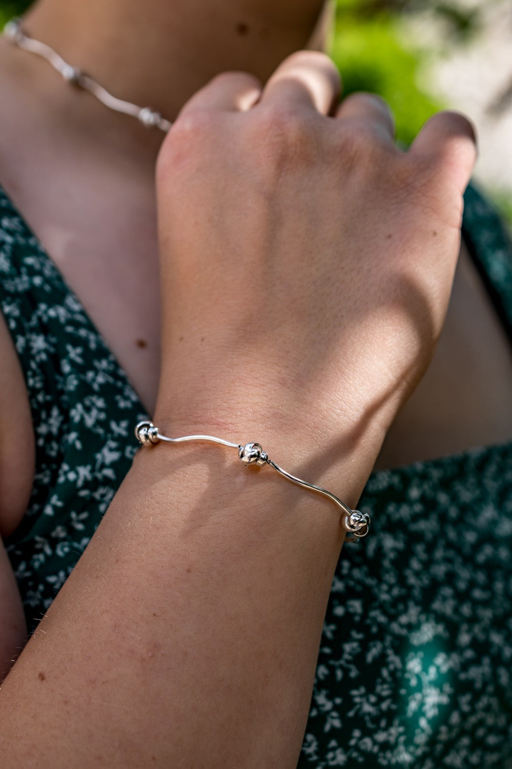 Sterling Silver Knot Bracelet