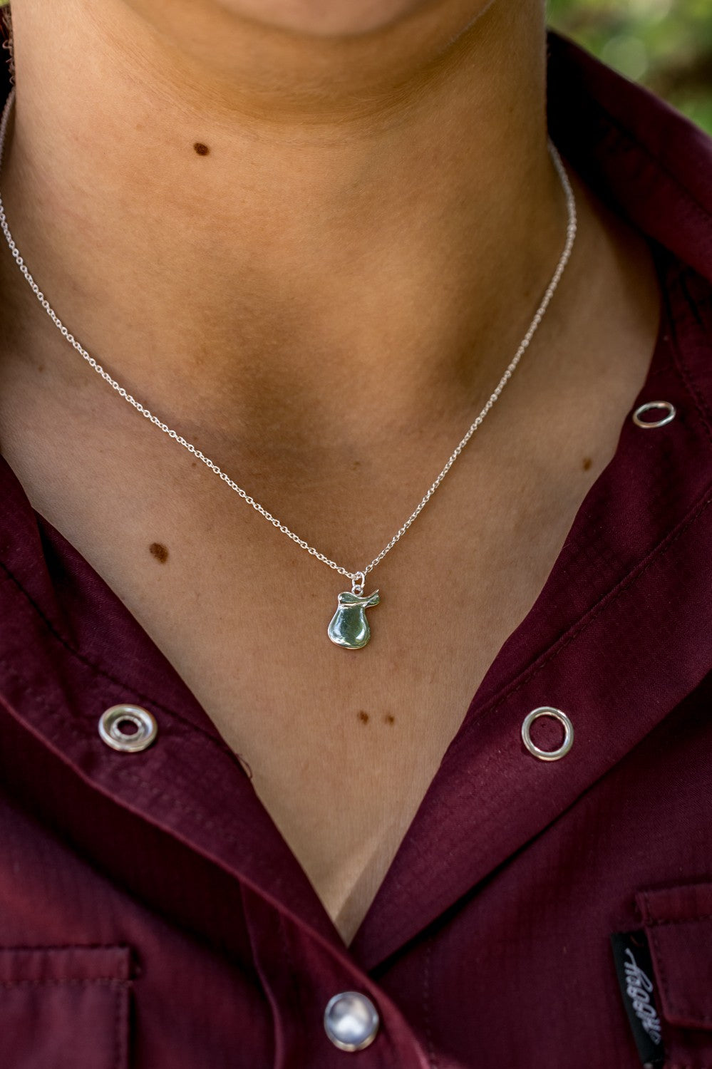 Exclusive Sterling Silver Thelwell Saddle Necklace