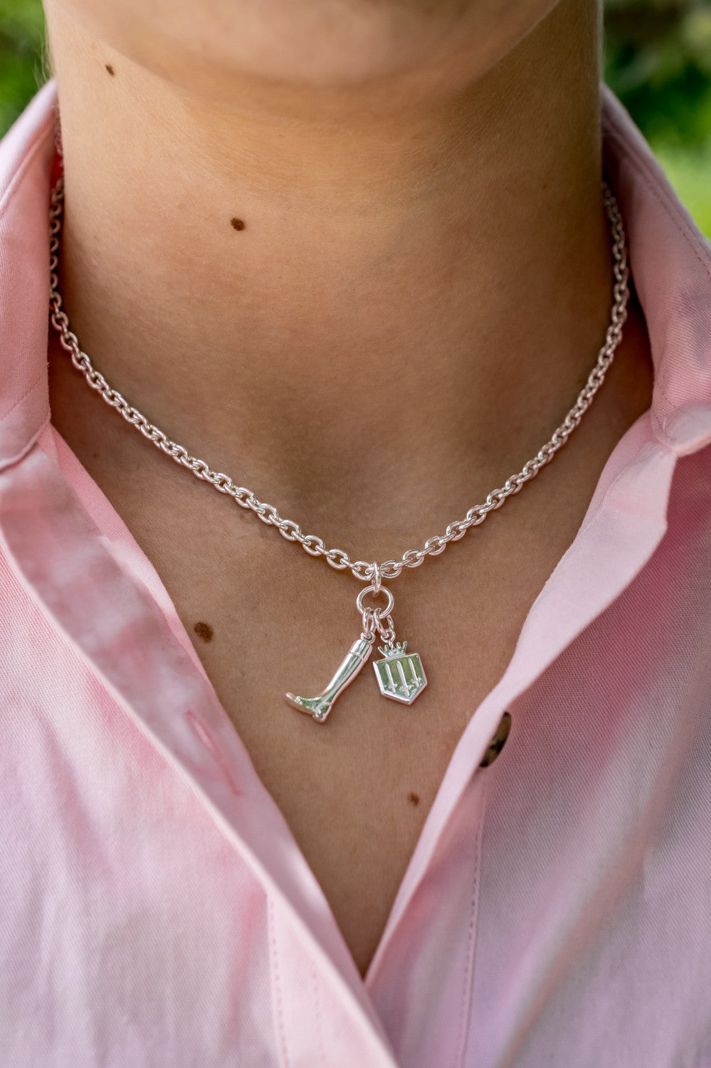 Exclusive Sterling Silver Fairfax & Favor Cluster Necklace