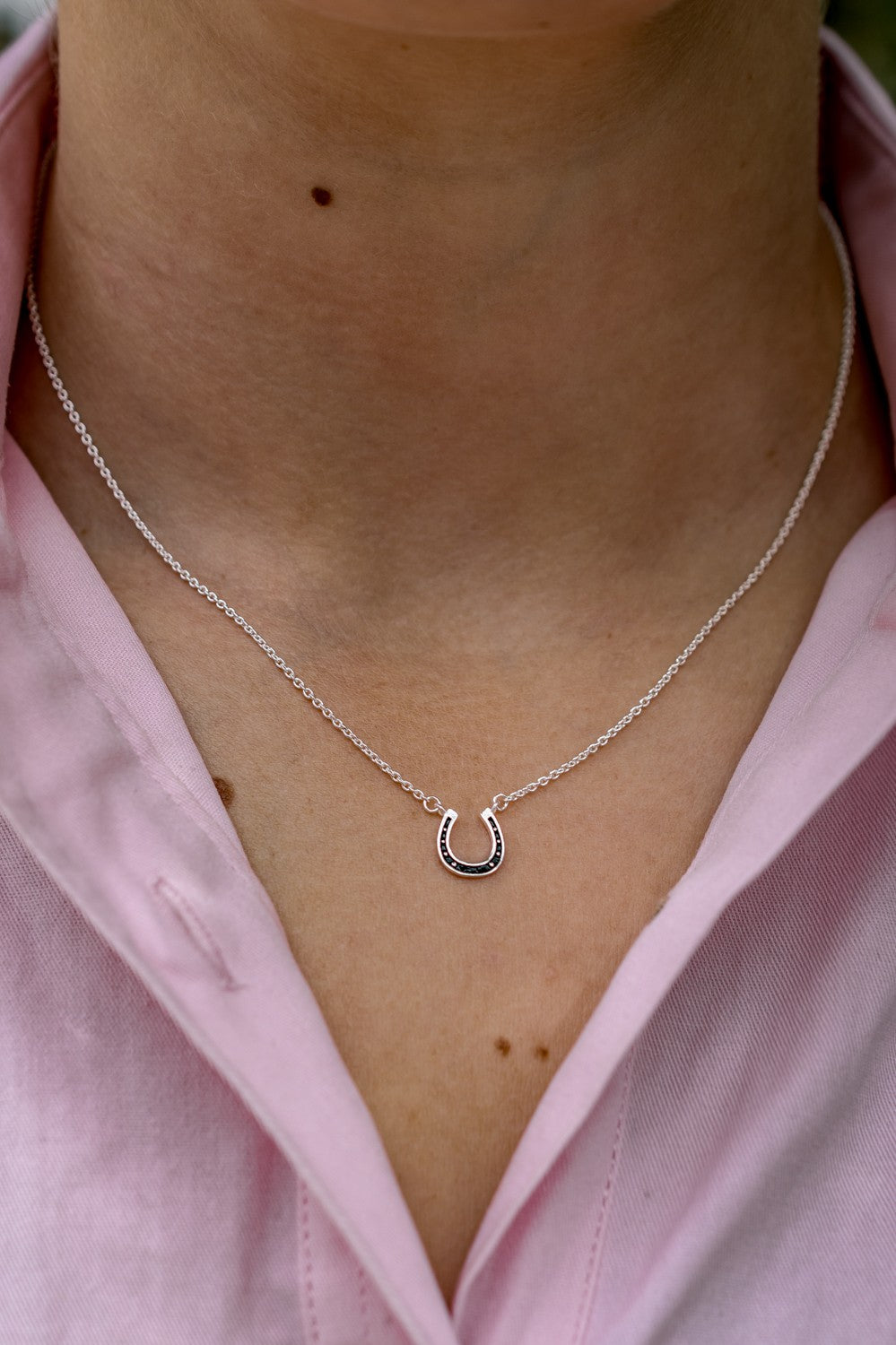 Exclusive Sterling Silver Thelwell Horseshoe Necklace