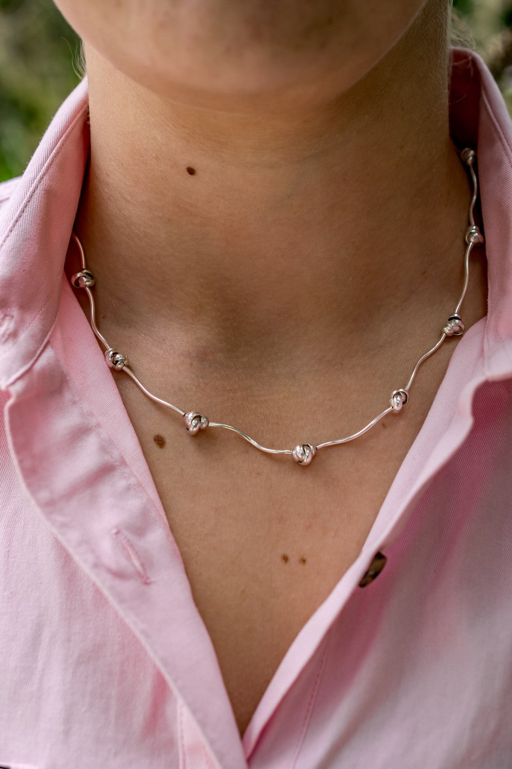 Sterling Silver Knot Necklace