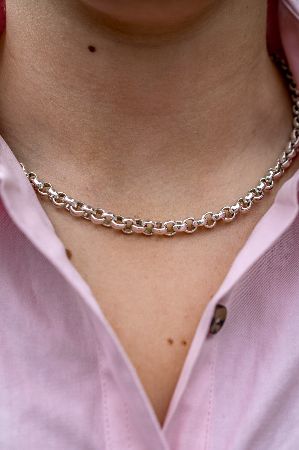 Sterling Silver Belcher Chain Necklace