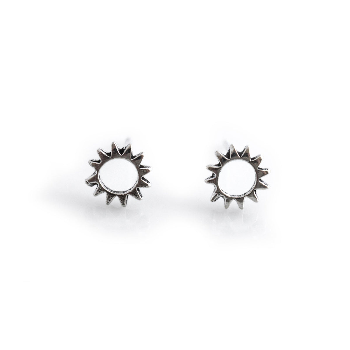 Sterling Silver Sunshine Stud Earrings