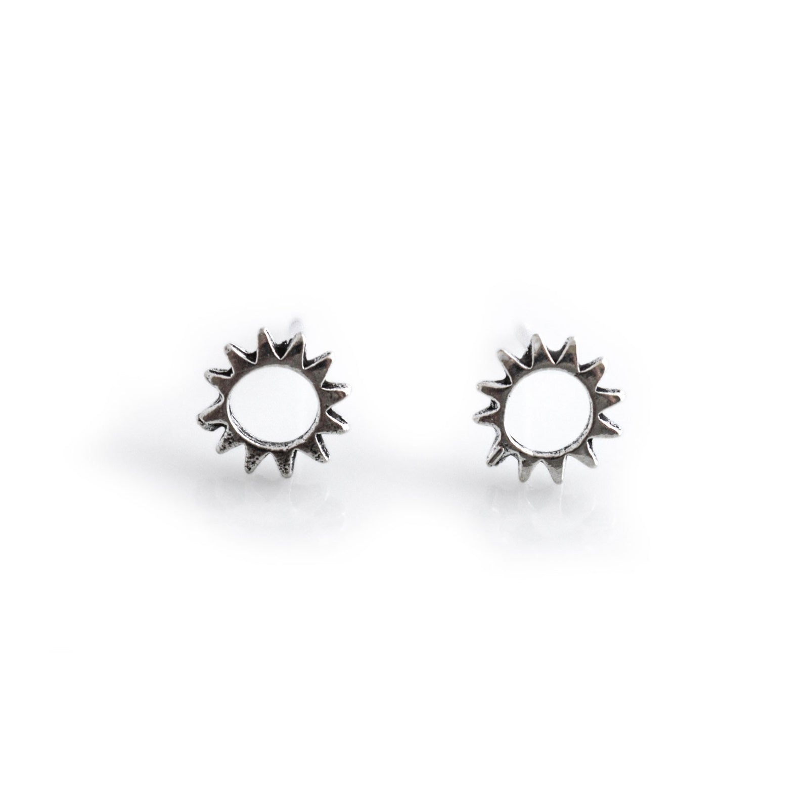 Sterling Silver Sunshine Stud Earrings