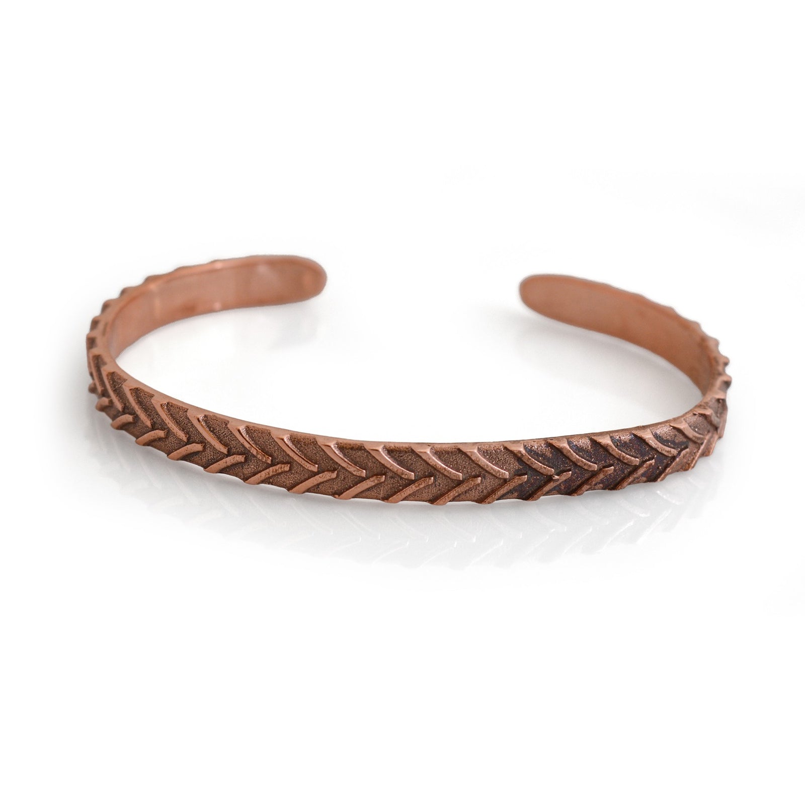 Exclusive Copper Tractor Tyre Cuff Bracelet