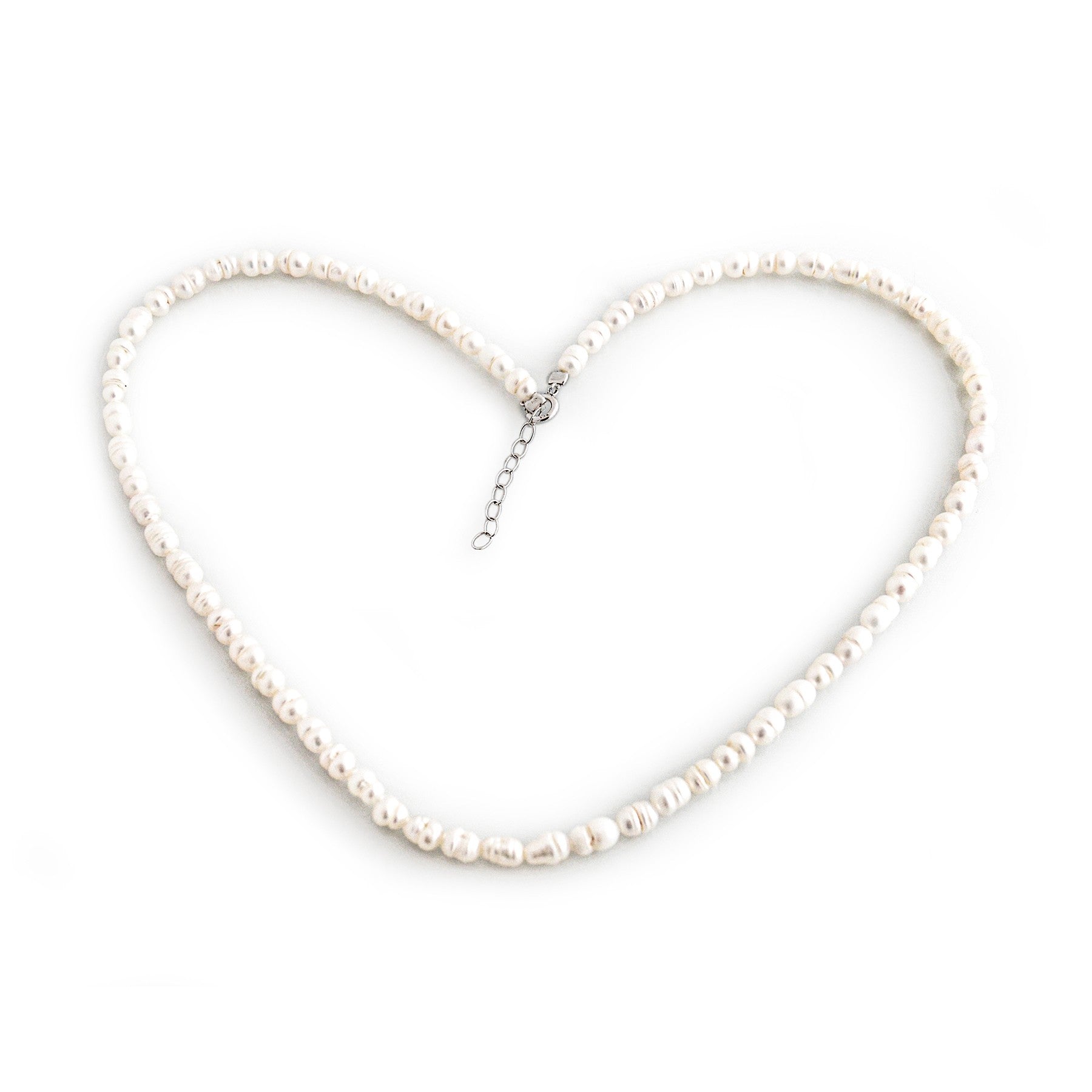 Sterling Silver & Freshwater Seed Pearl Necklace