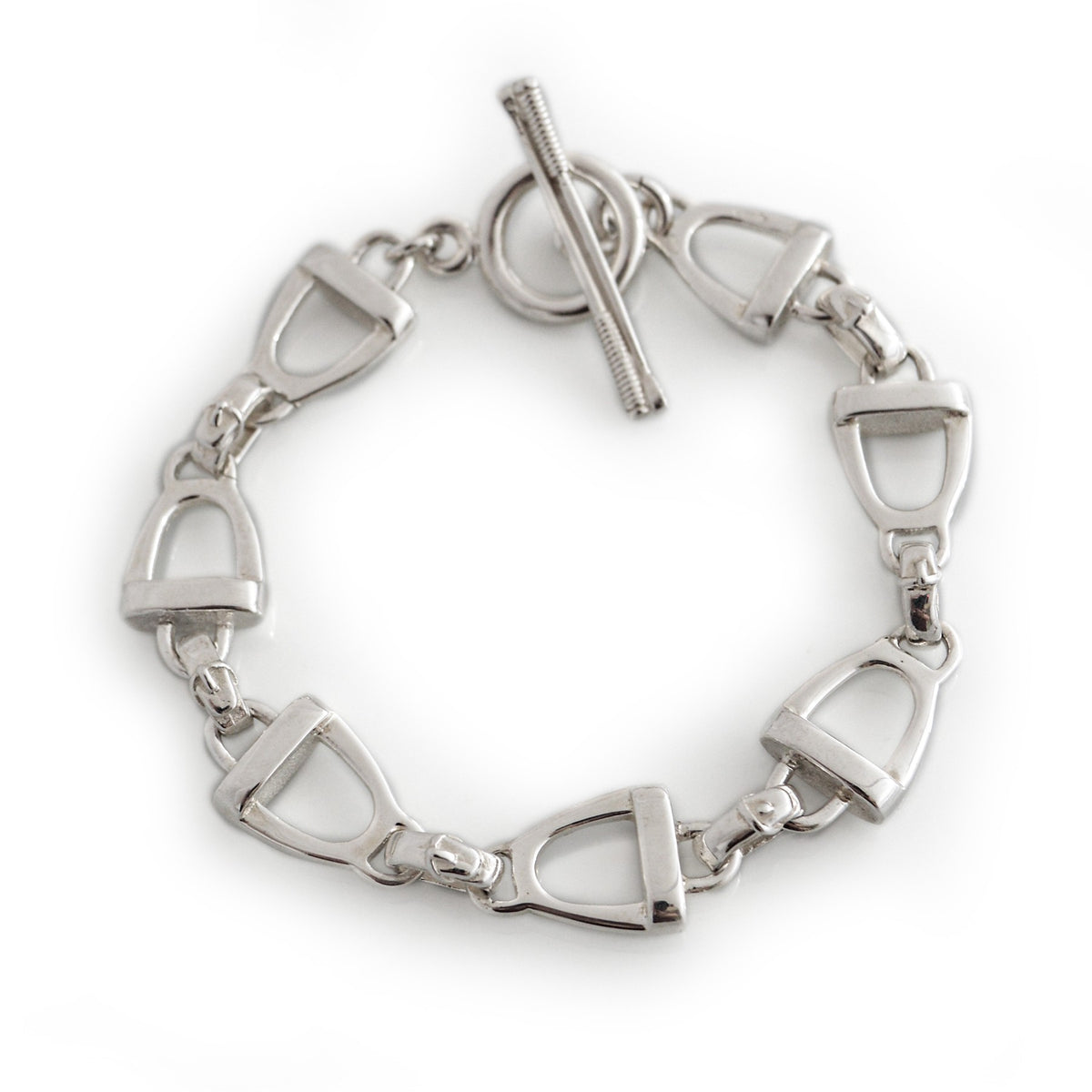 Sterling Silver Stirrups Bracelet