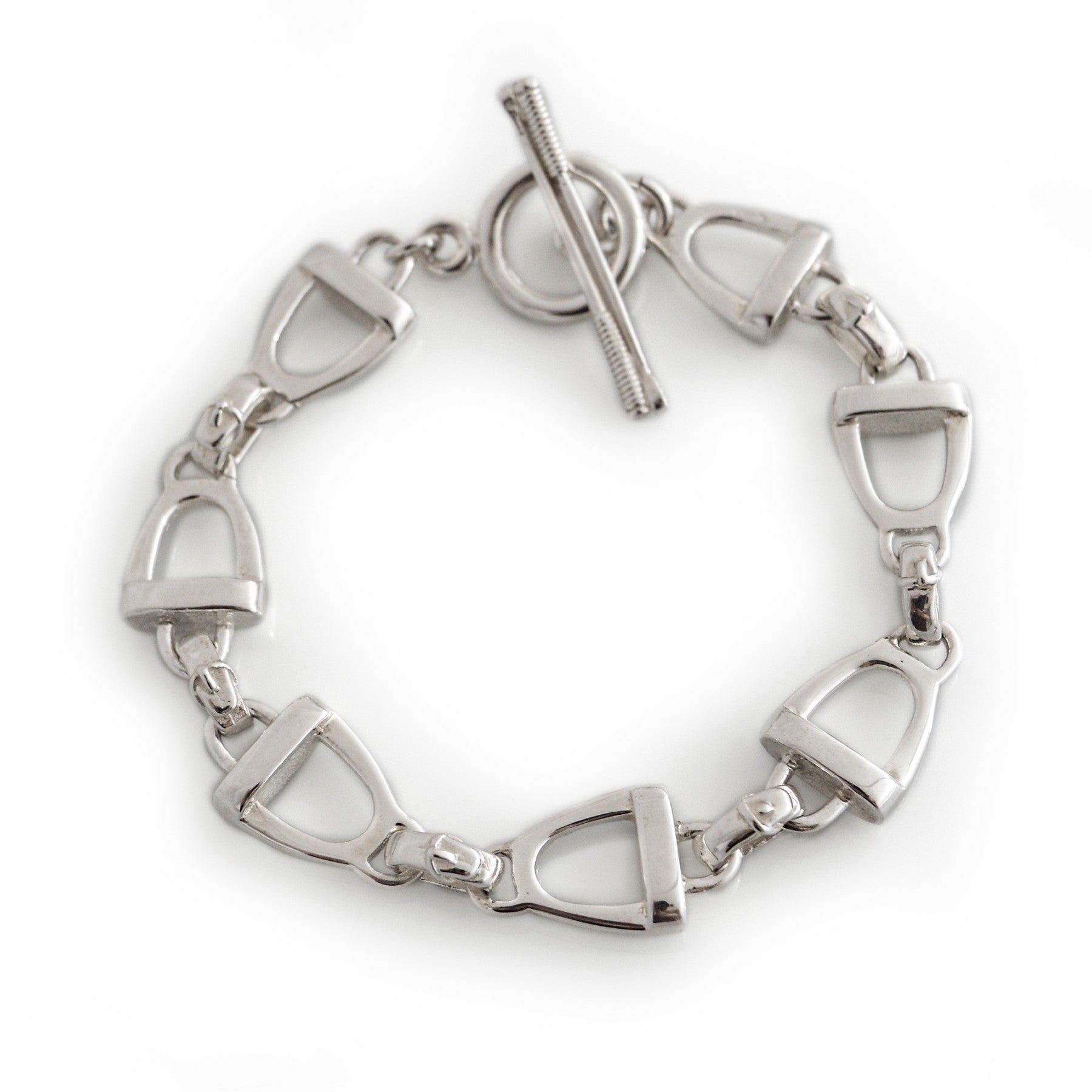 Sterling Silver Stirrups Bracelet