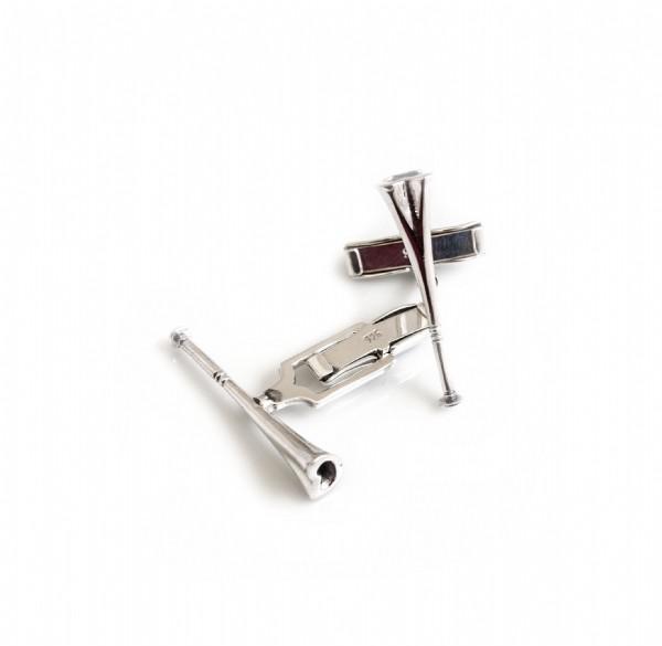 Sterling Silver Hunting Horn Cufflinks