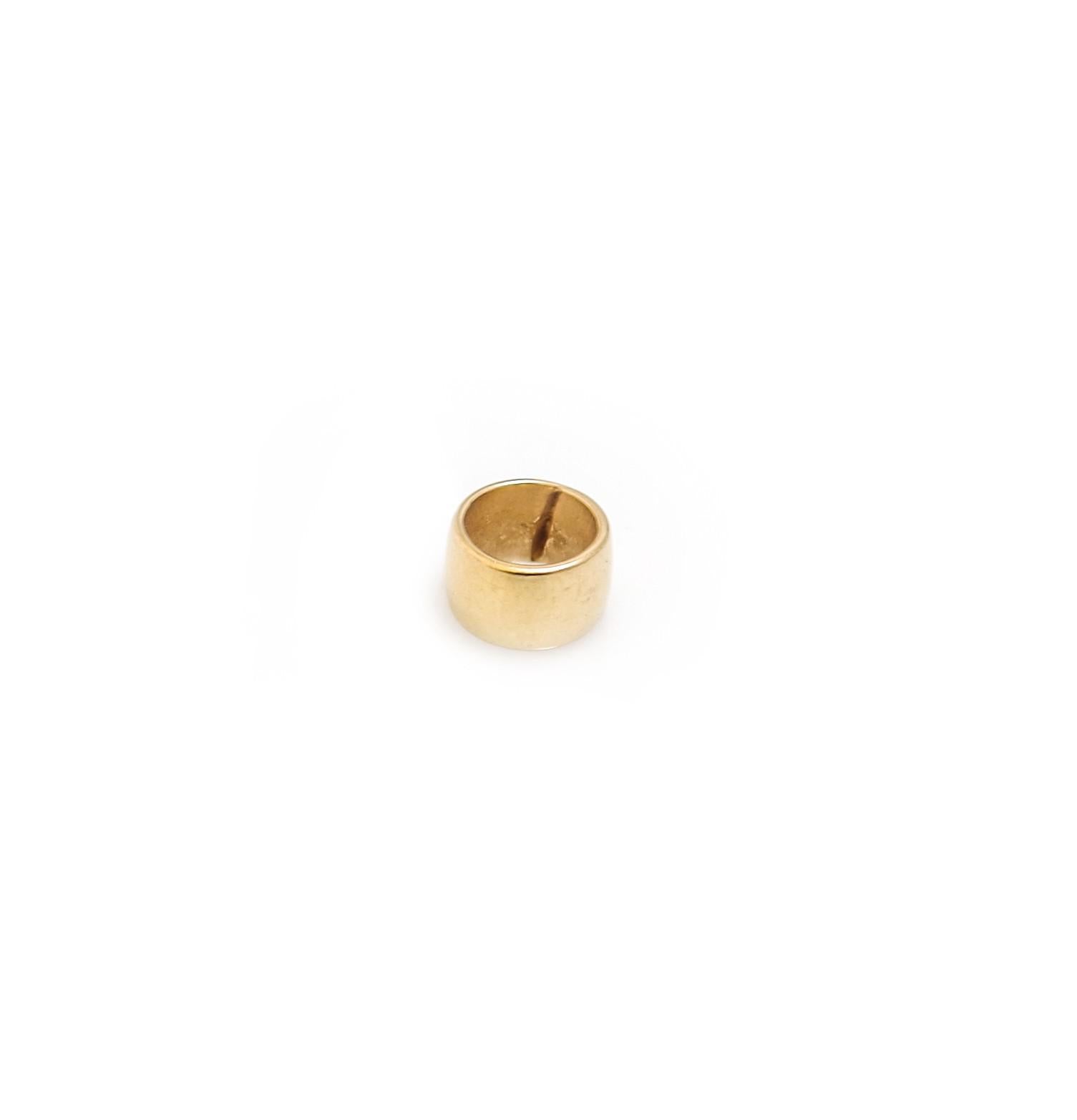 Sterling Silver & 18ct Yellow Gold Vermeil Roller Bead